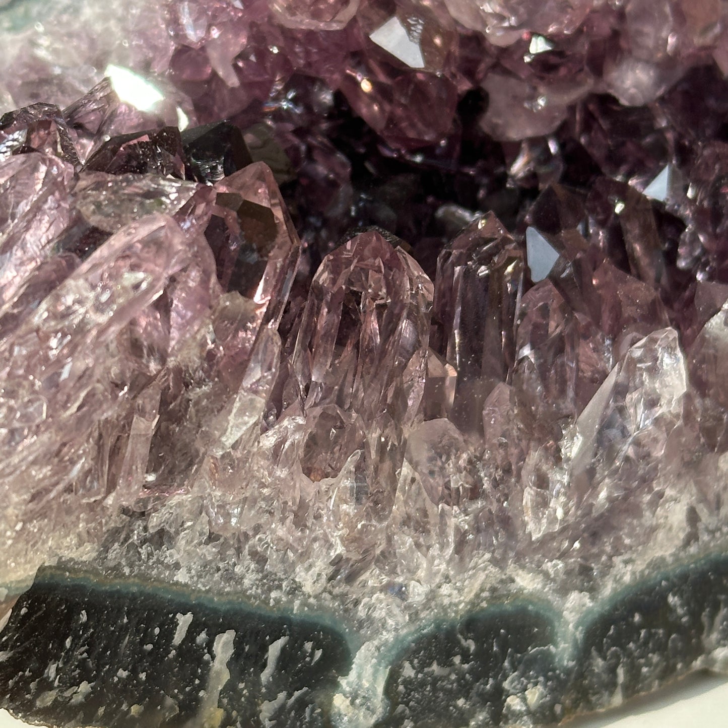 Natural Brazilian Amethyst Crystal Cluster Display Piece