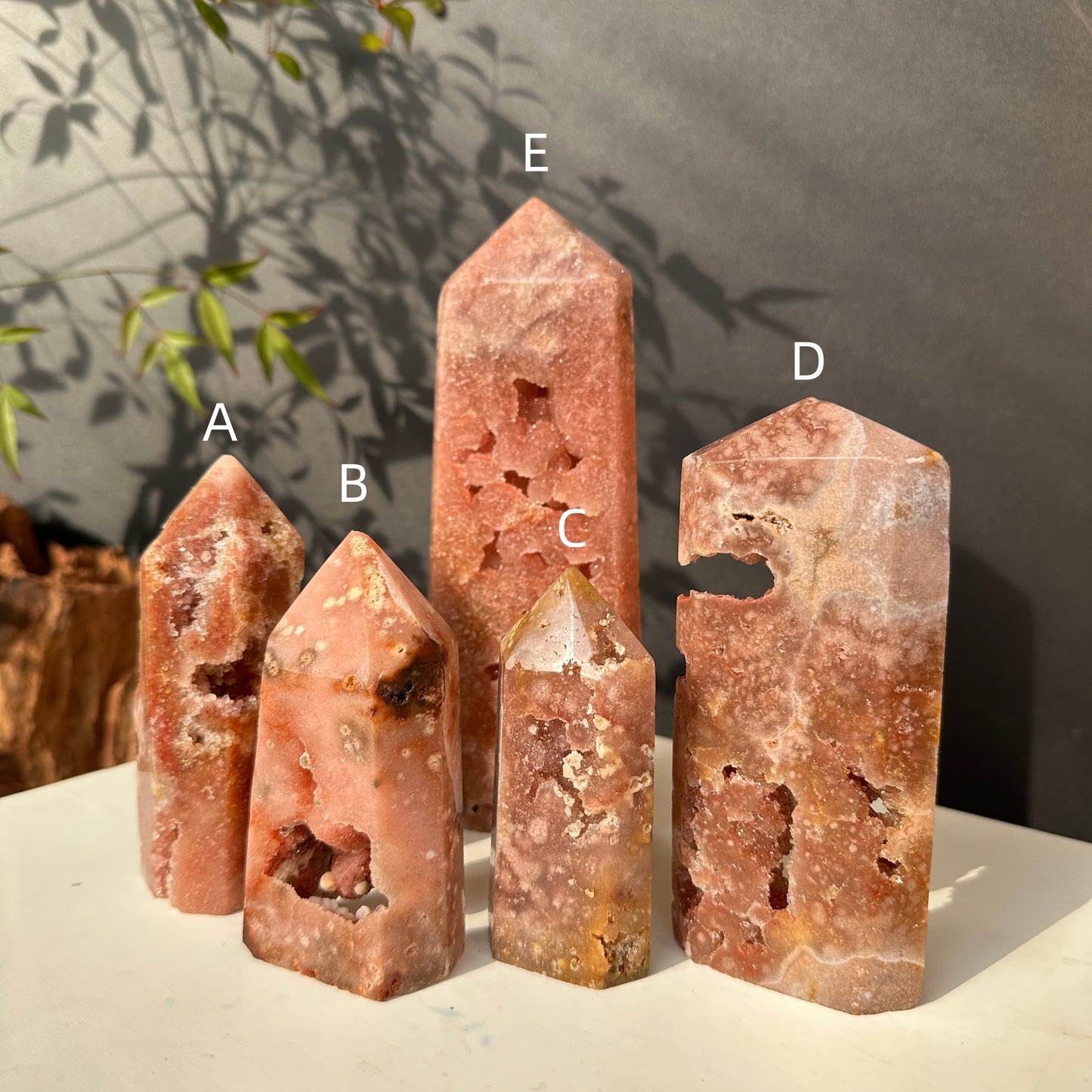 Brazilian Pink Amethyst Crystal Geode Natural Stone Decor Object