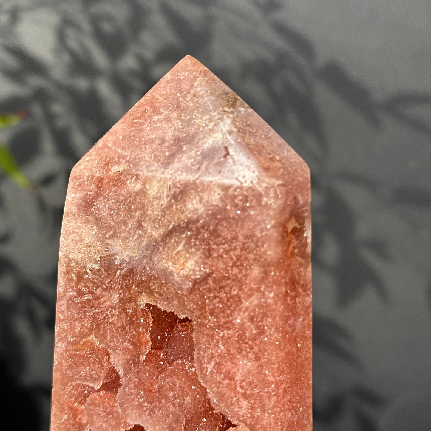 Brazilian Pink Amethyst Crystal Geode Natural Stone Decor Object