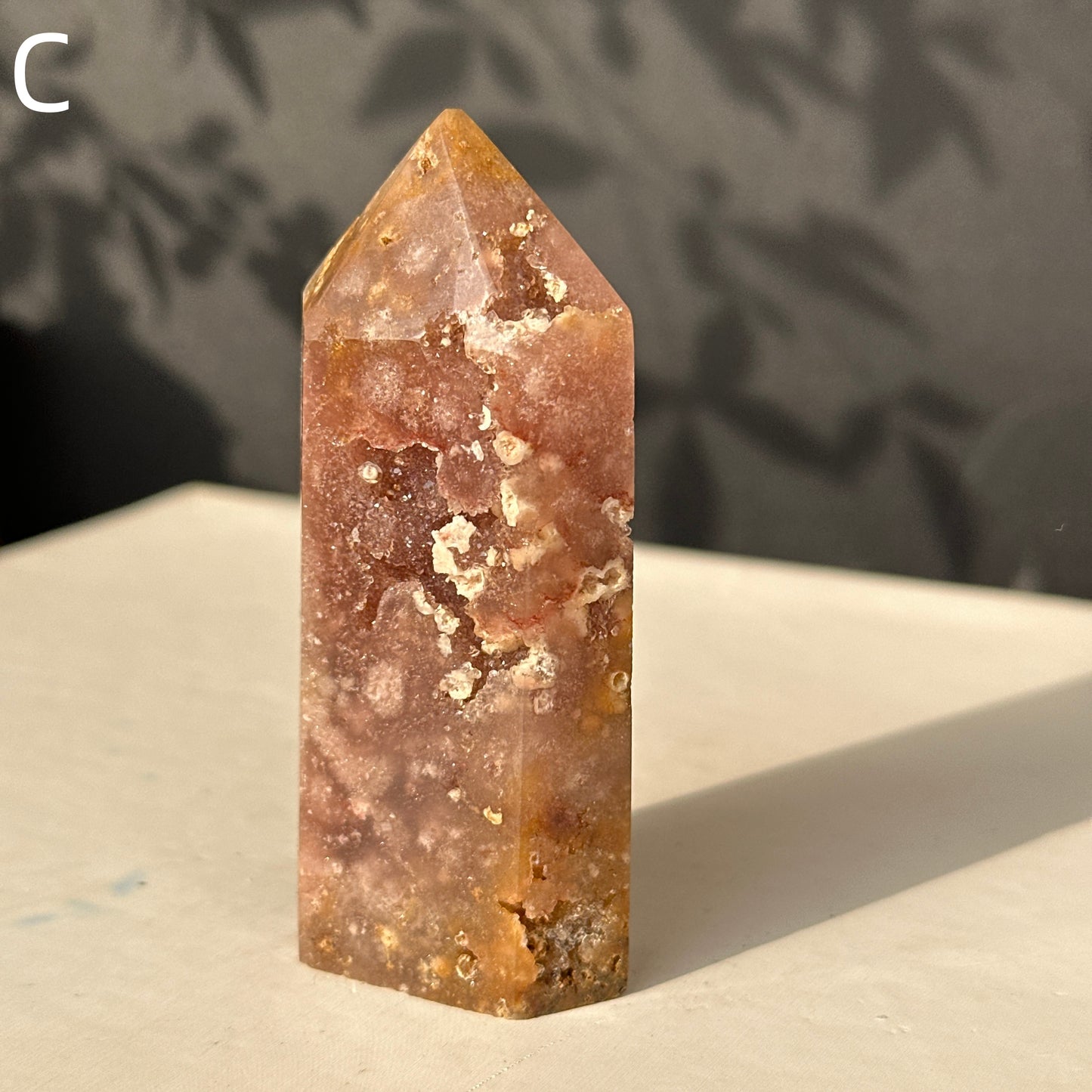 Brazilian Pink Amethyst Crystal Geode Natural Stone Decor Object