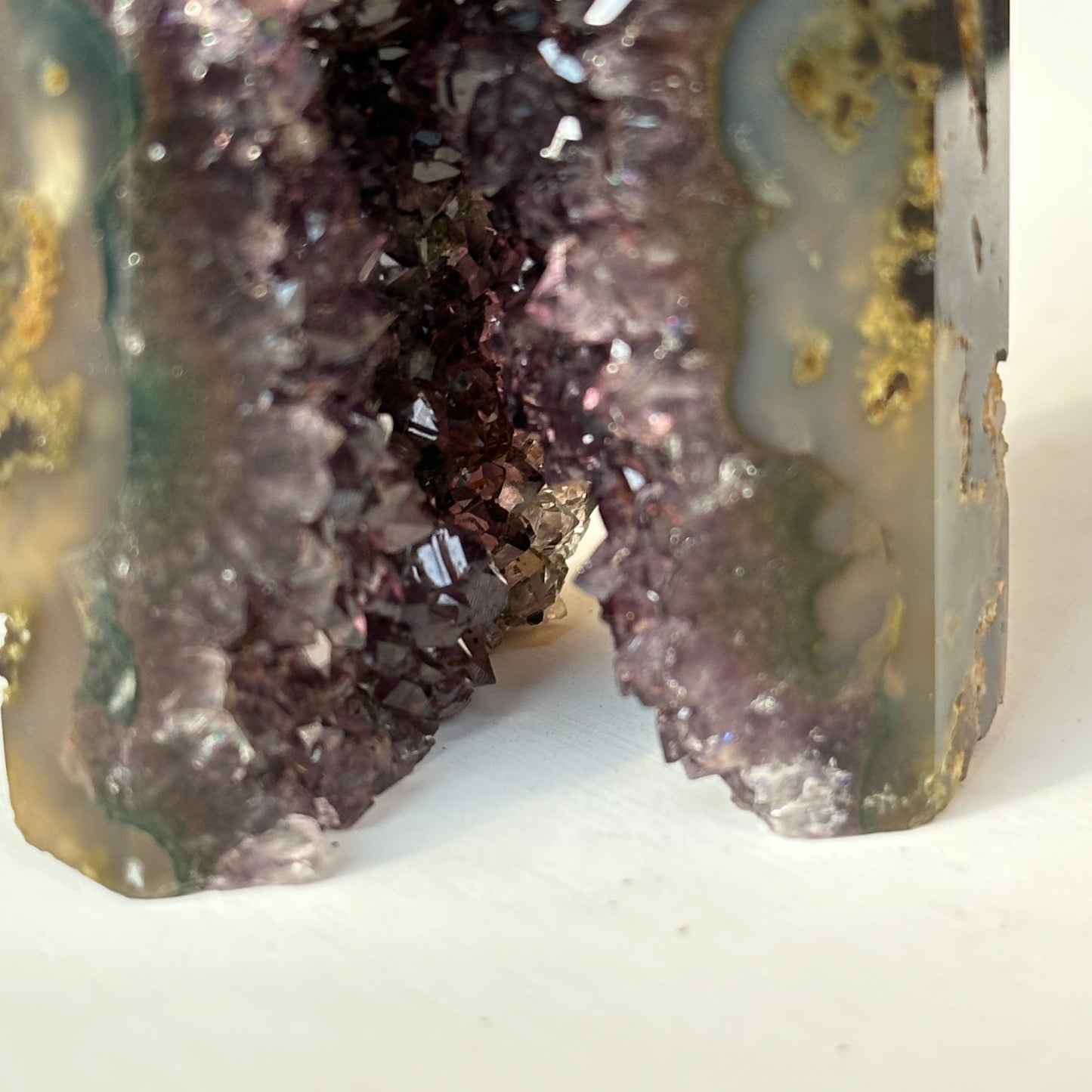 Brazilian Colorful Agate Natural Stone Decor Object