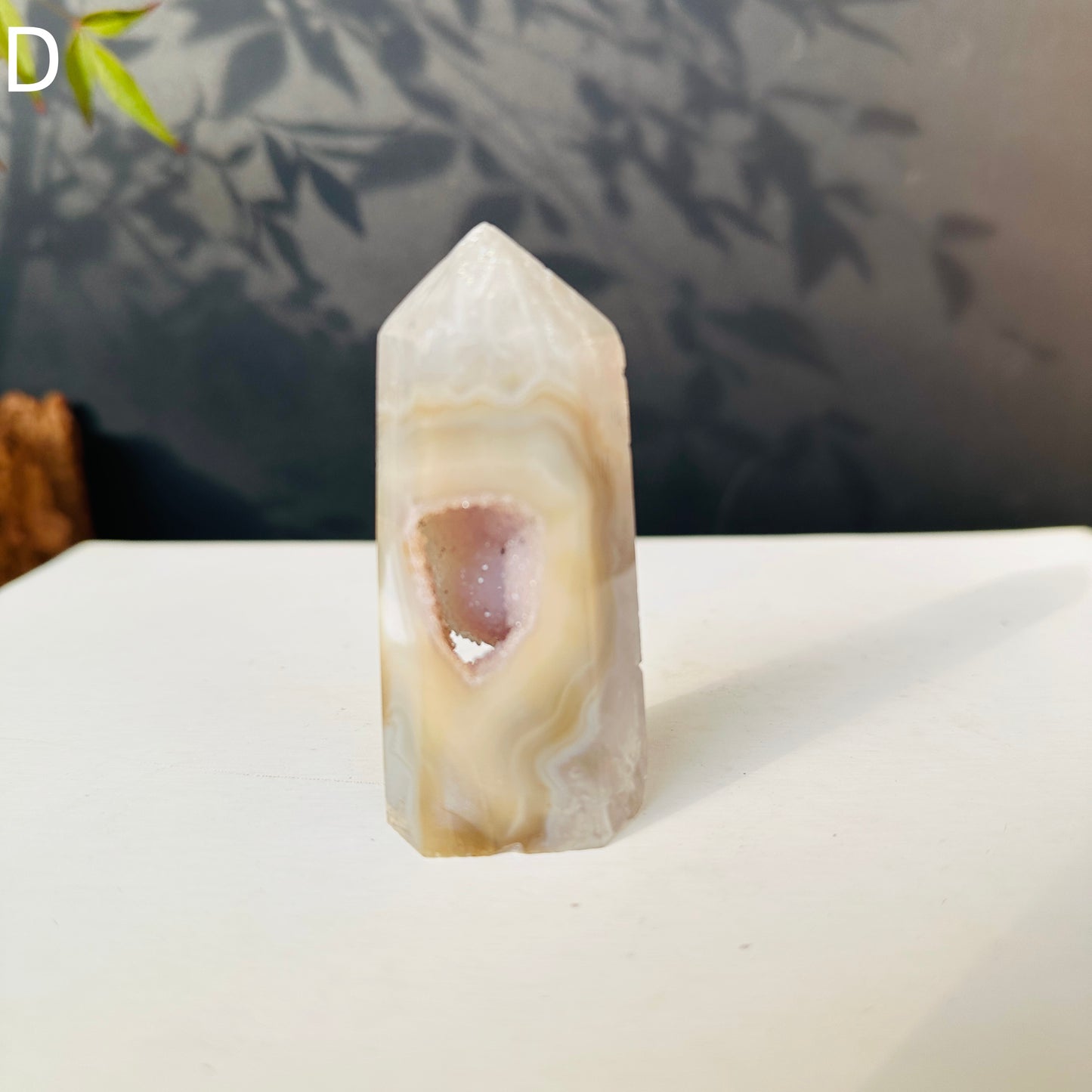 Brazilian Colorful Agate Natural Stone Decor Object