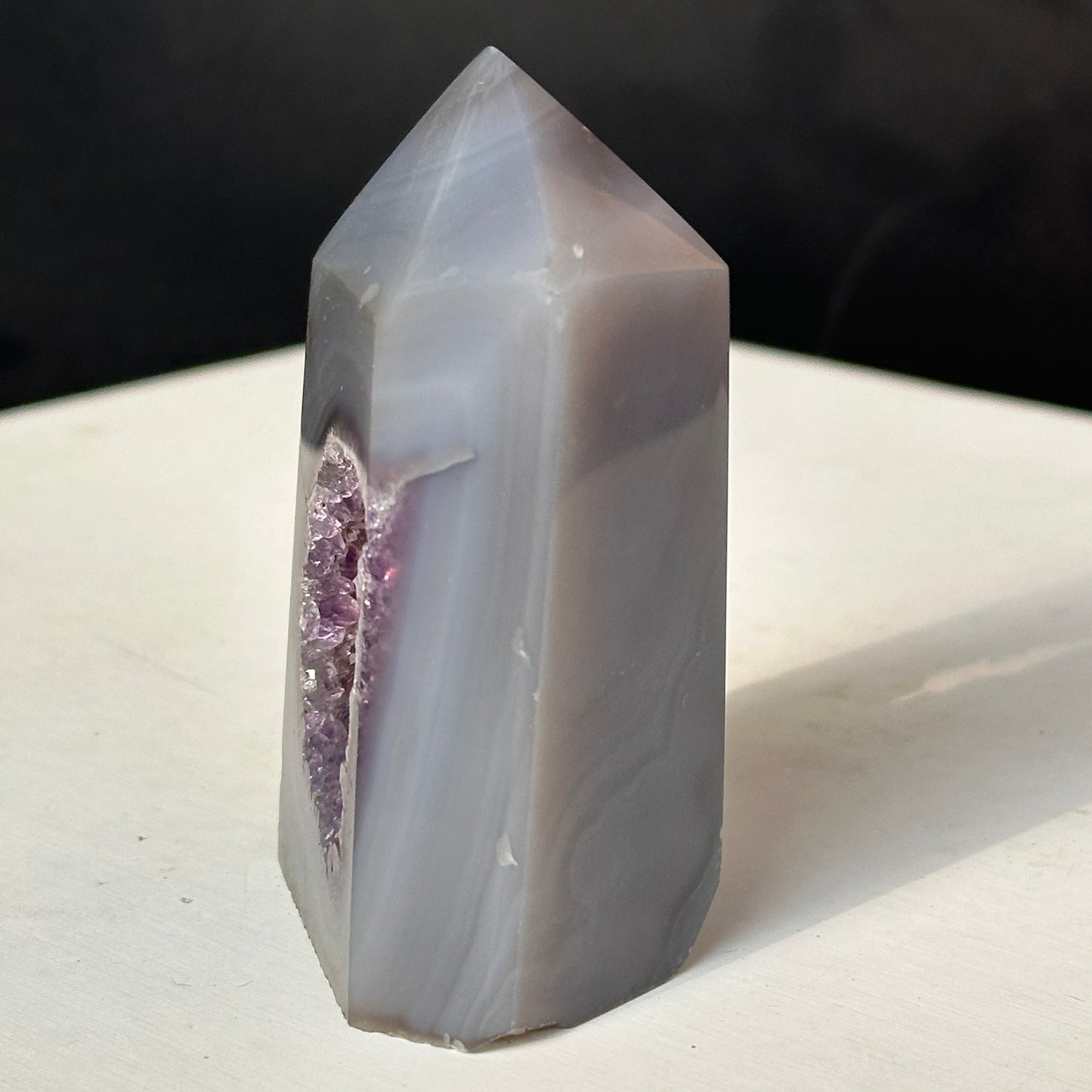 Brazilian Colorful Agate Natural Stone Decor Object