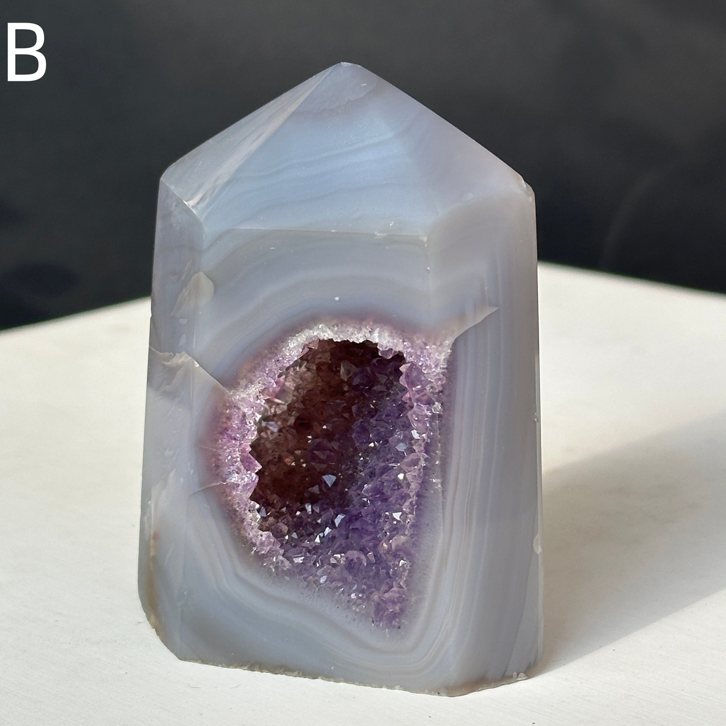 Brazilian Colorful Agate Natural Stone Decor Object