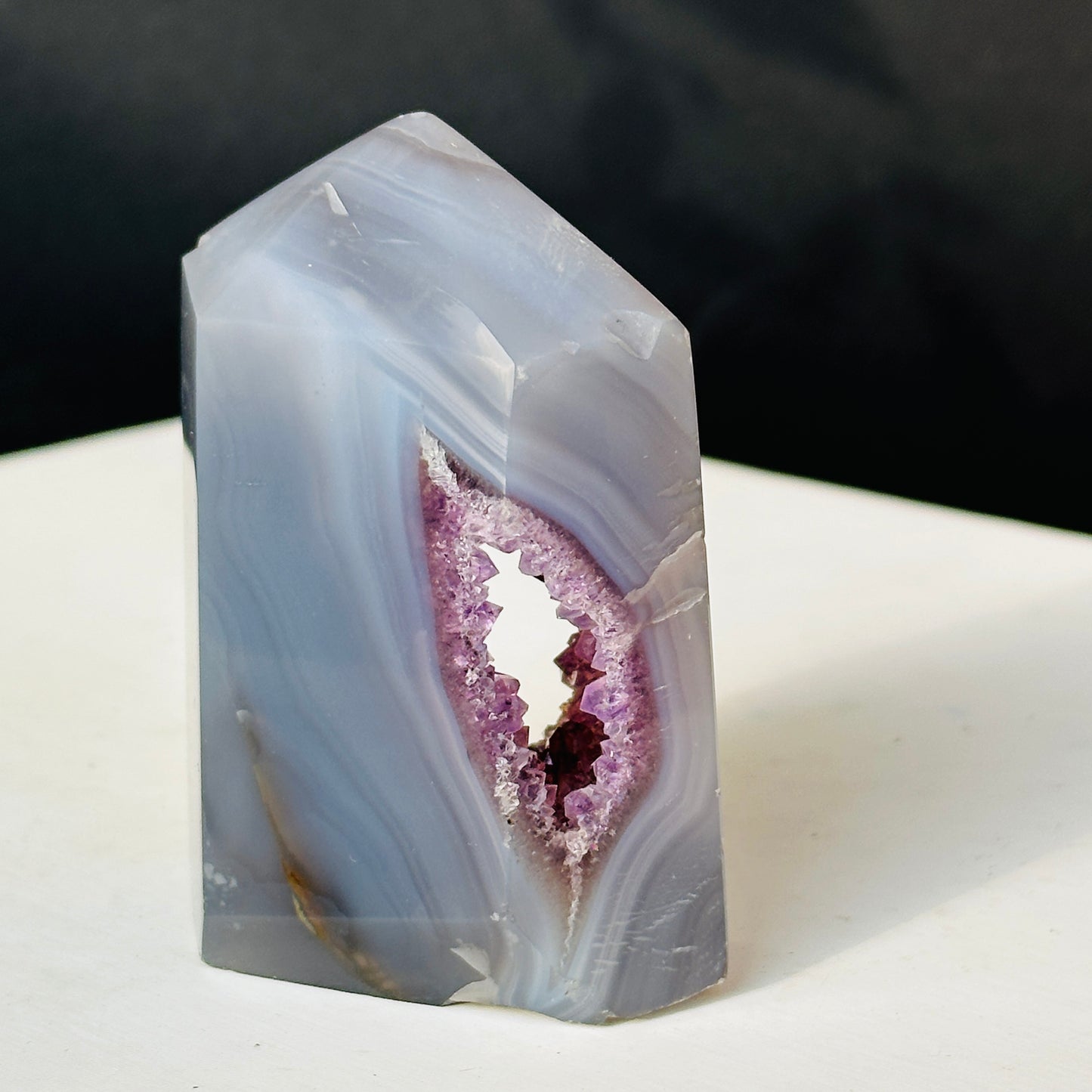 Brazilian Colorful Agate Natural Stone Decor Object