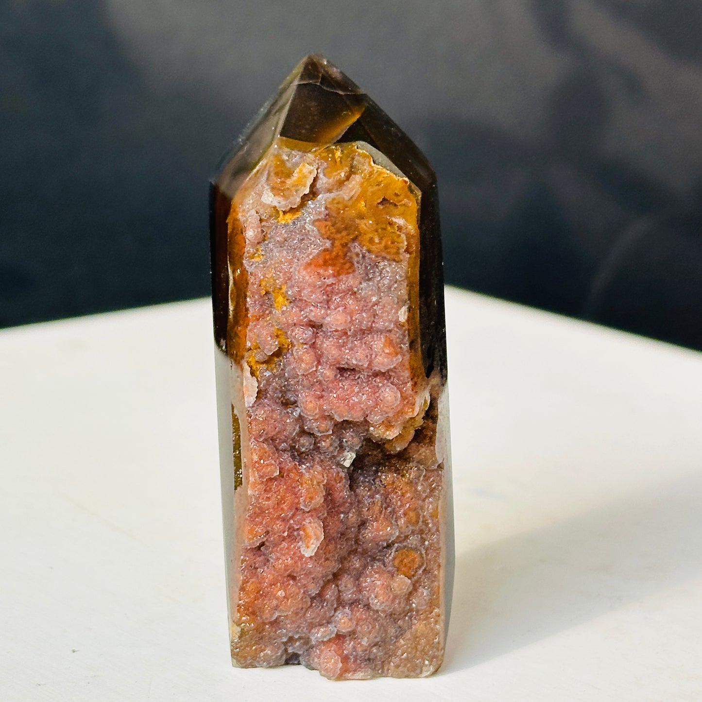 Brazilian Colorful Agate Natural Stone Decor Object