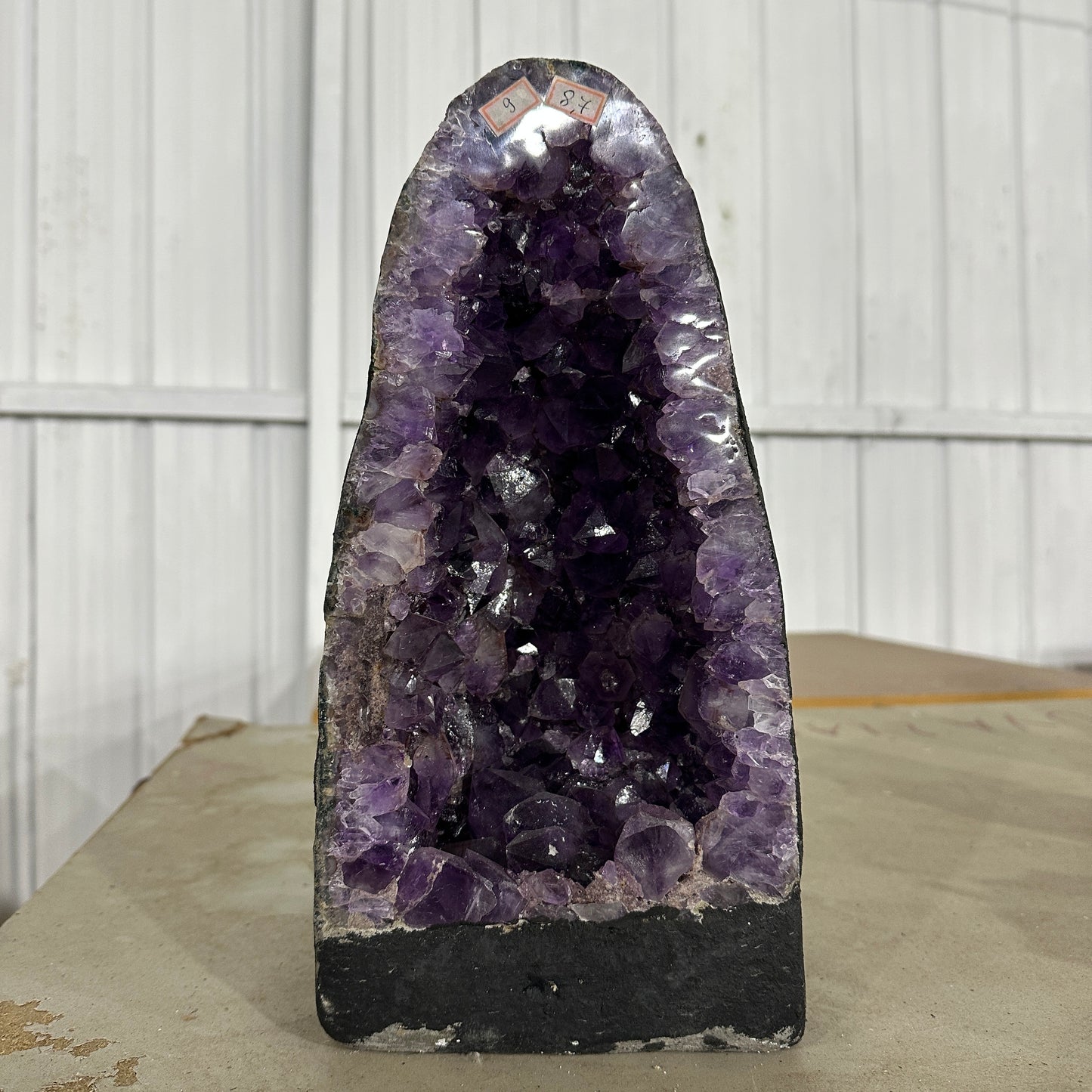 High Quality Natural Amethyst Geode Display Piece Large Crystal Cave Premium Purple Amethyst Specimen