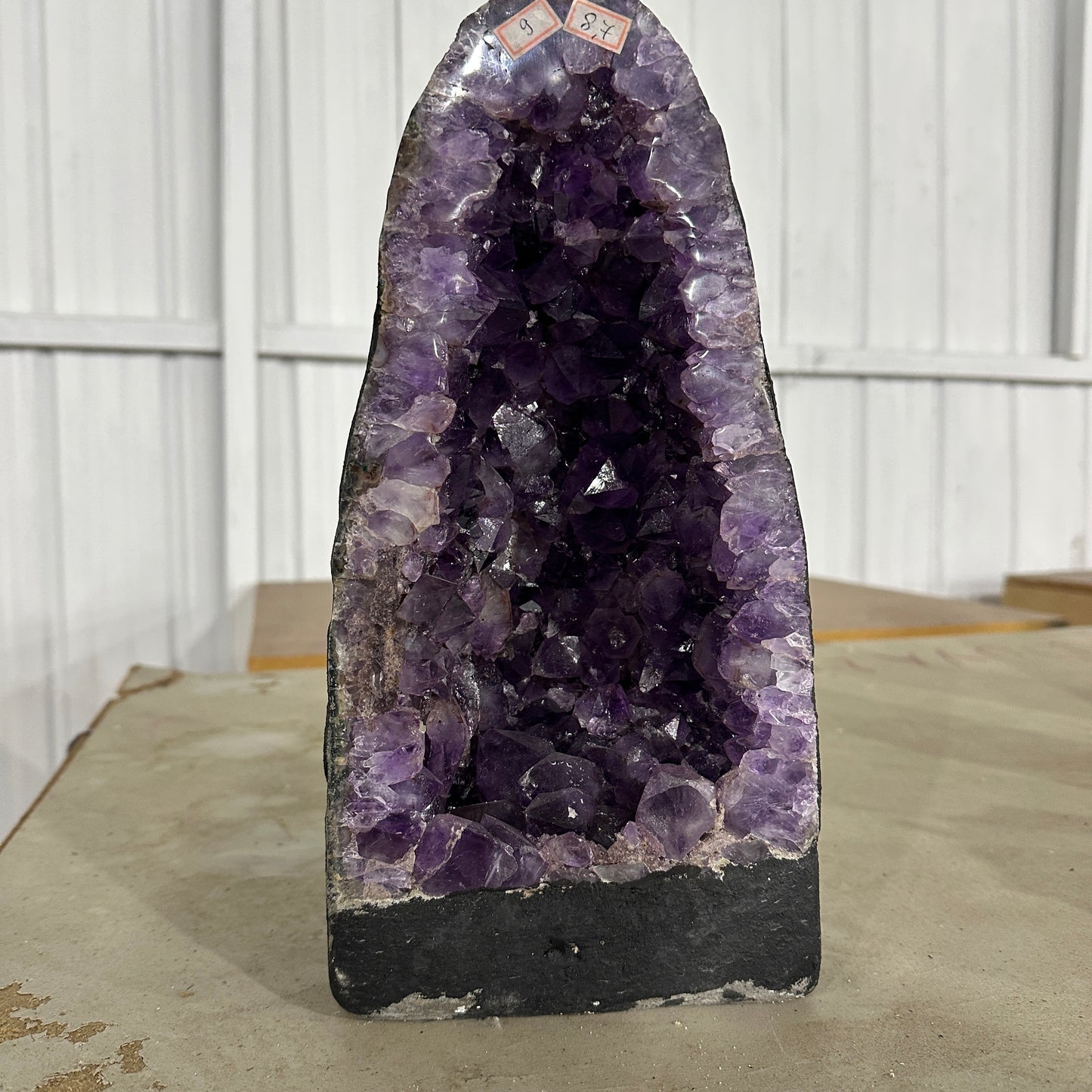High Quality Natural Amethyst Geode Display Piece Large Crystal Cave Premium Purple Amethyst Specimen