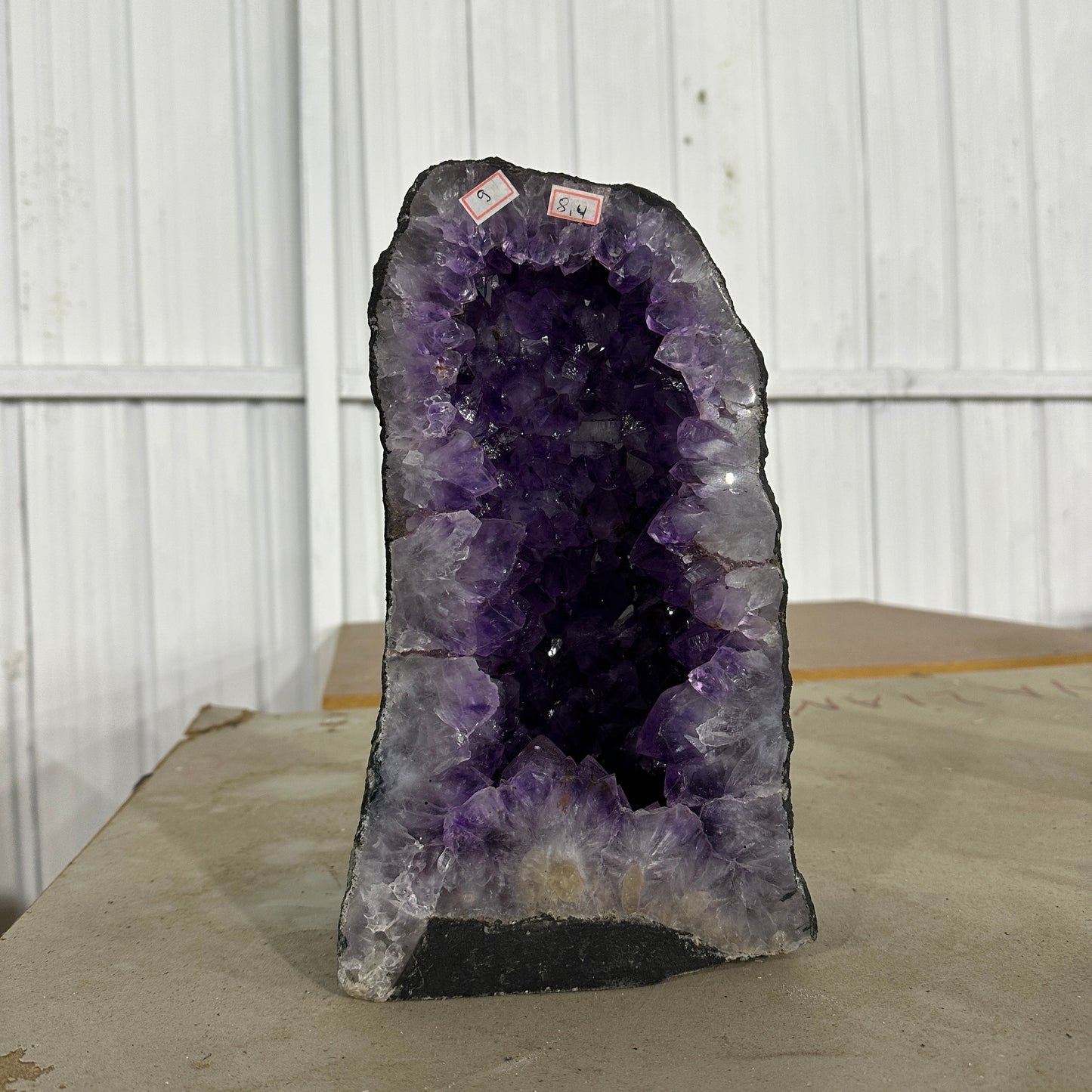 Uruguay High Quality Natural Amethyst Geode Large Crystal Cave Deep Purple Premium Display Specimen