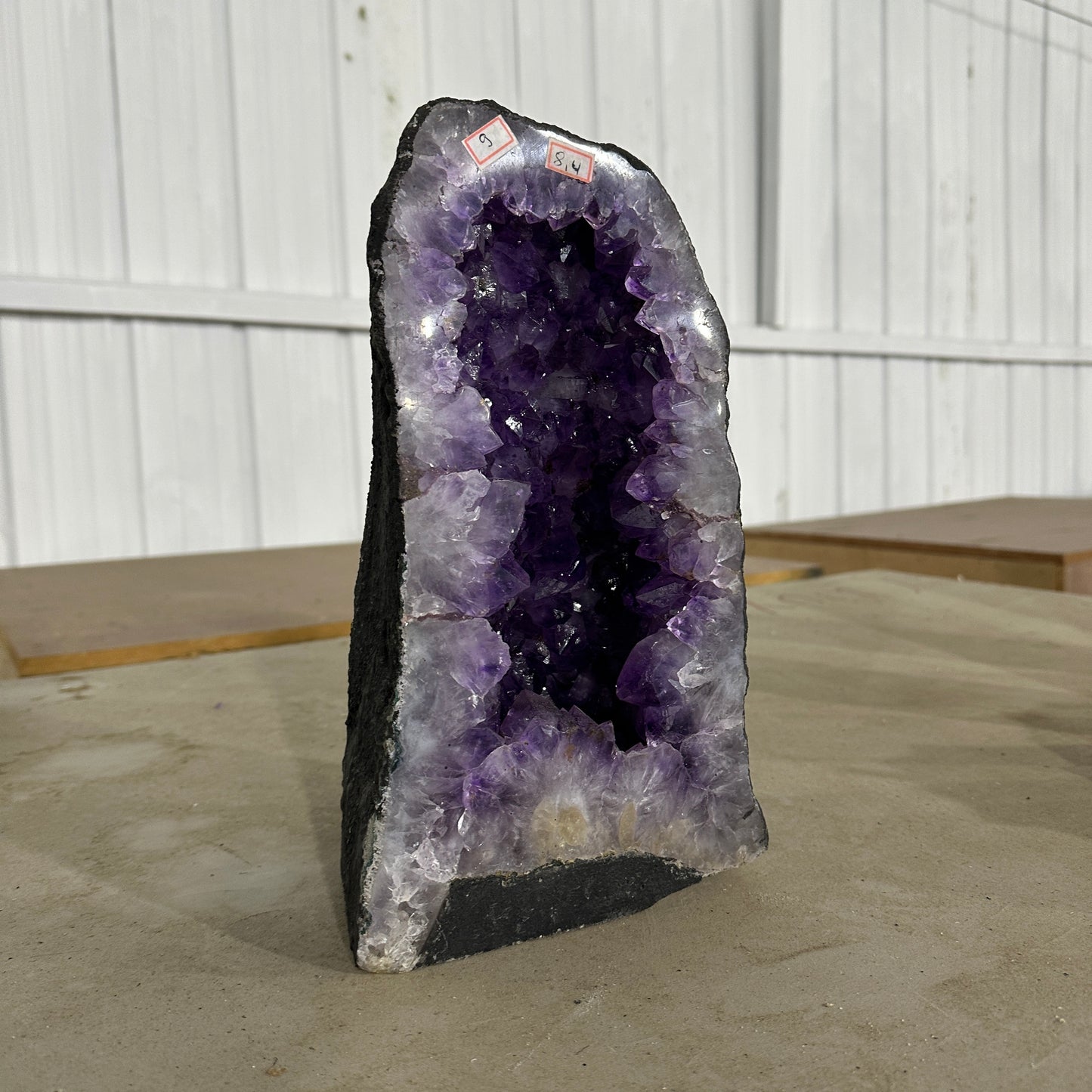 Uruguay High Quality Natural Amethyst Geode Large Crystal Cave Deep Purple Premium Display Specimen