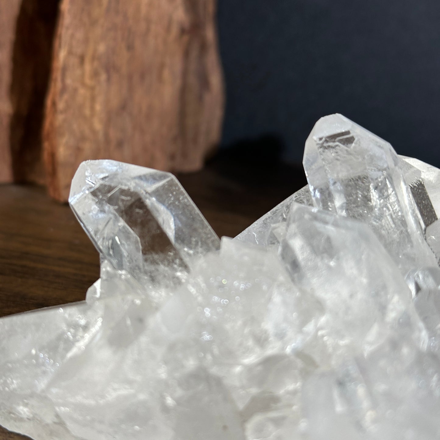 Minas Clear Quartz Cluster Natural Crystal Display Stone One of a Kind