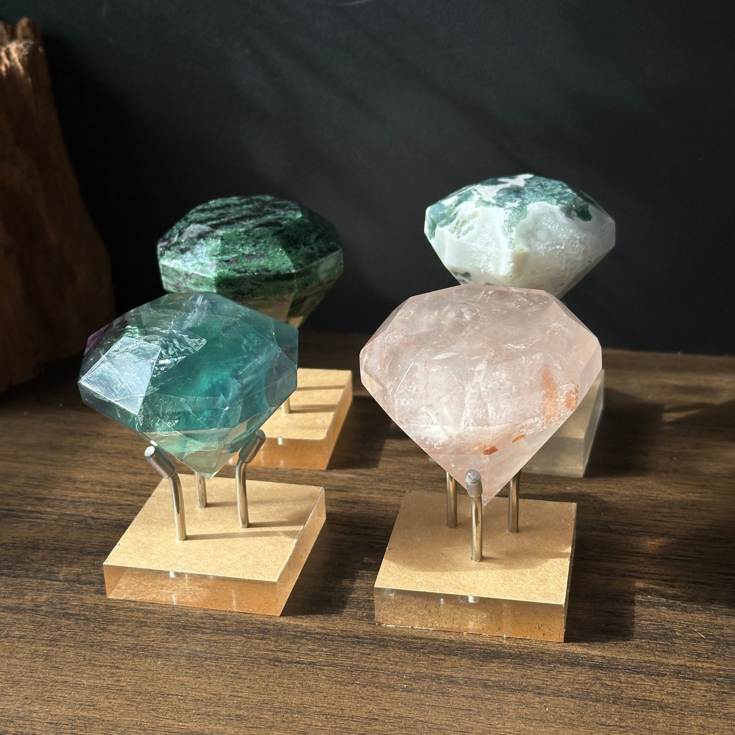 Natural Fluorite Block Mini Display Stone One of a Kind