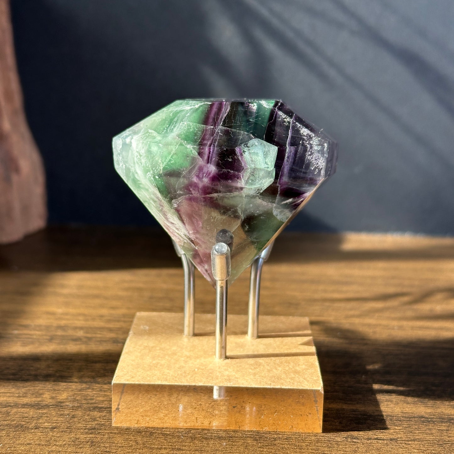 Natural Fluorite Block Mini Display Stone One of a Kind