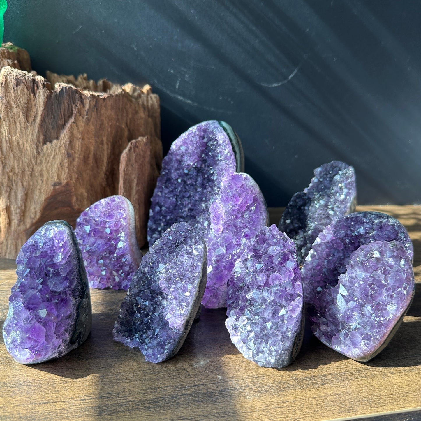 Brazilian Amethyst Crystal Cluster Natural Display Stone Random Selection by Weight