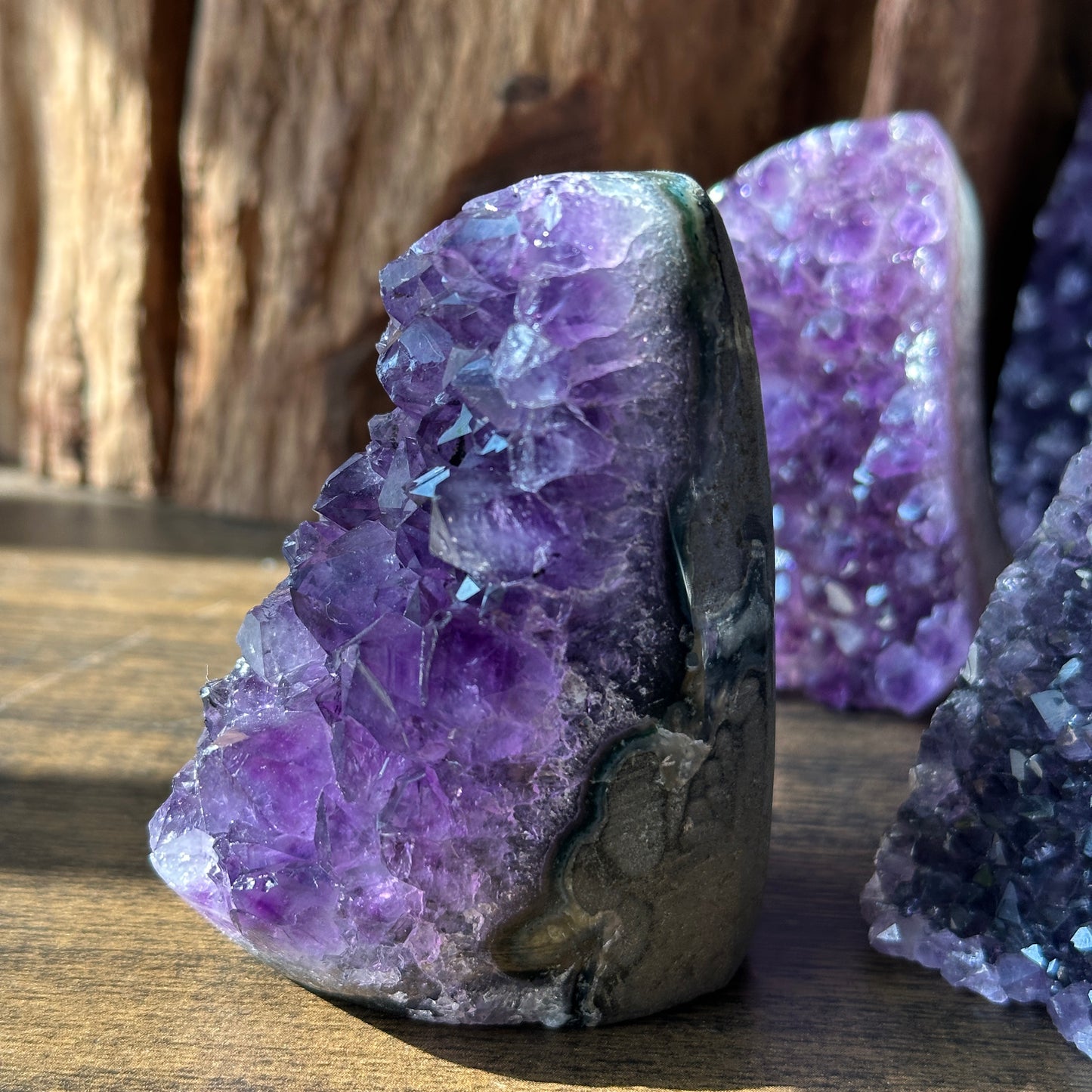 Brazilian Amethyst Crystal Cluster Natural Display Stone Random Selection by Weight