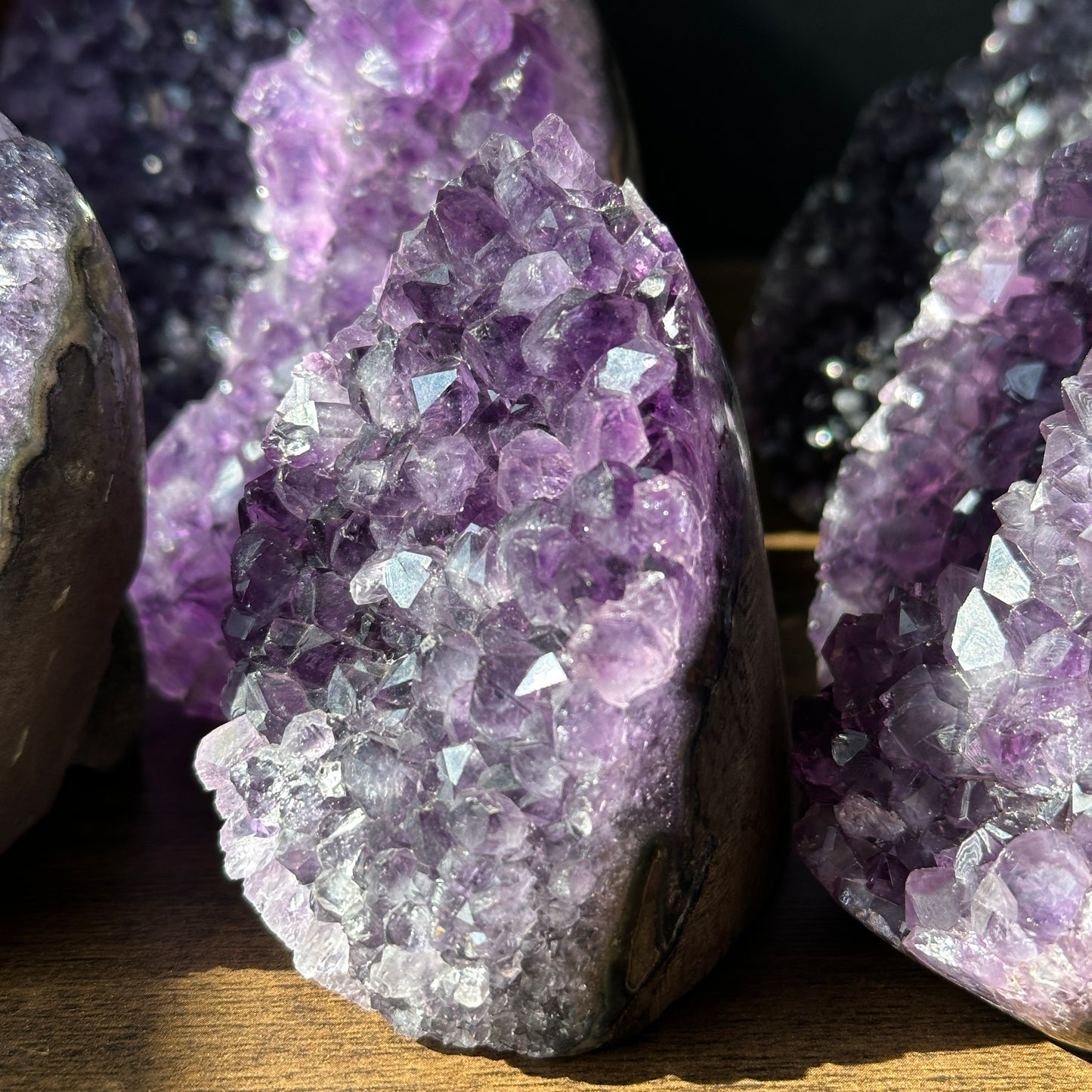 Brazilian Amethyst Crystal Cluster Natural Display Stone Random Selection by Weight