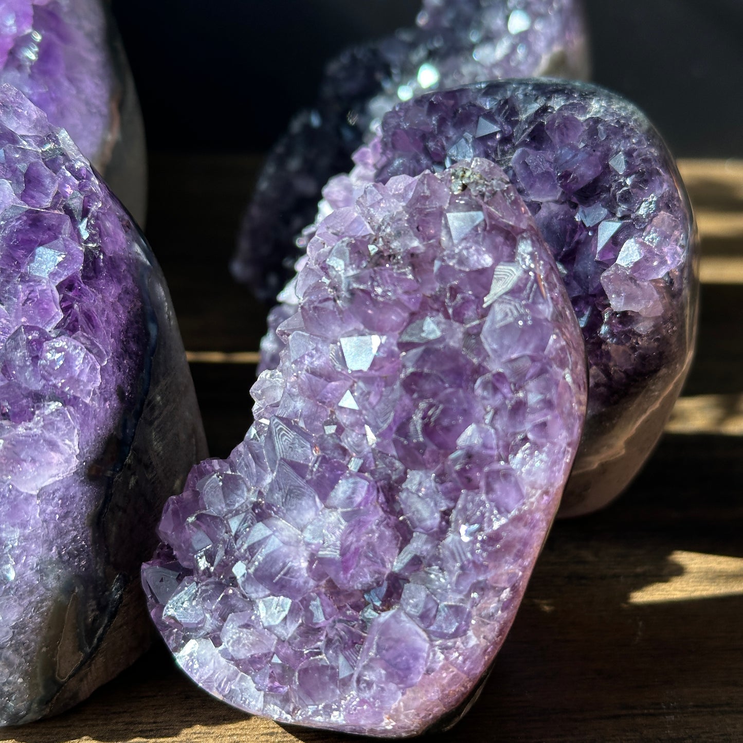 Brazilian Amethyst Crystal Cluster Natural Display Stone Random Selection by Weight