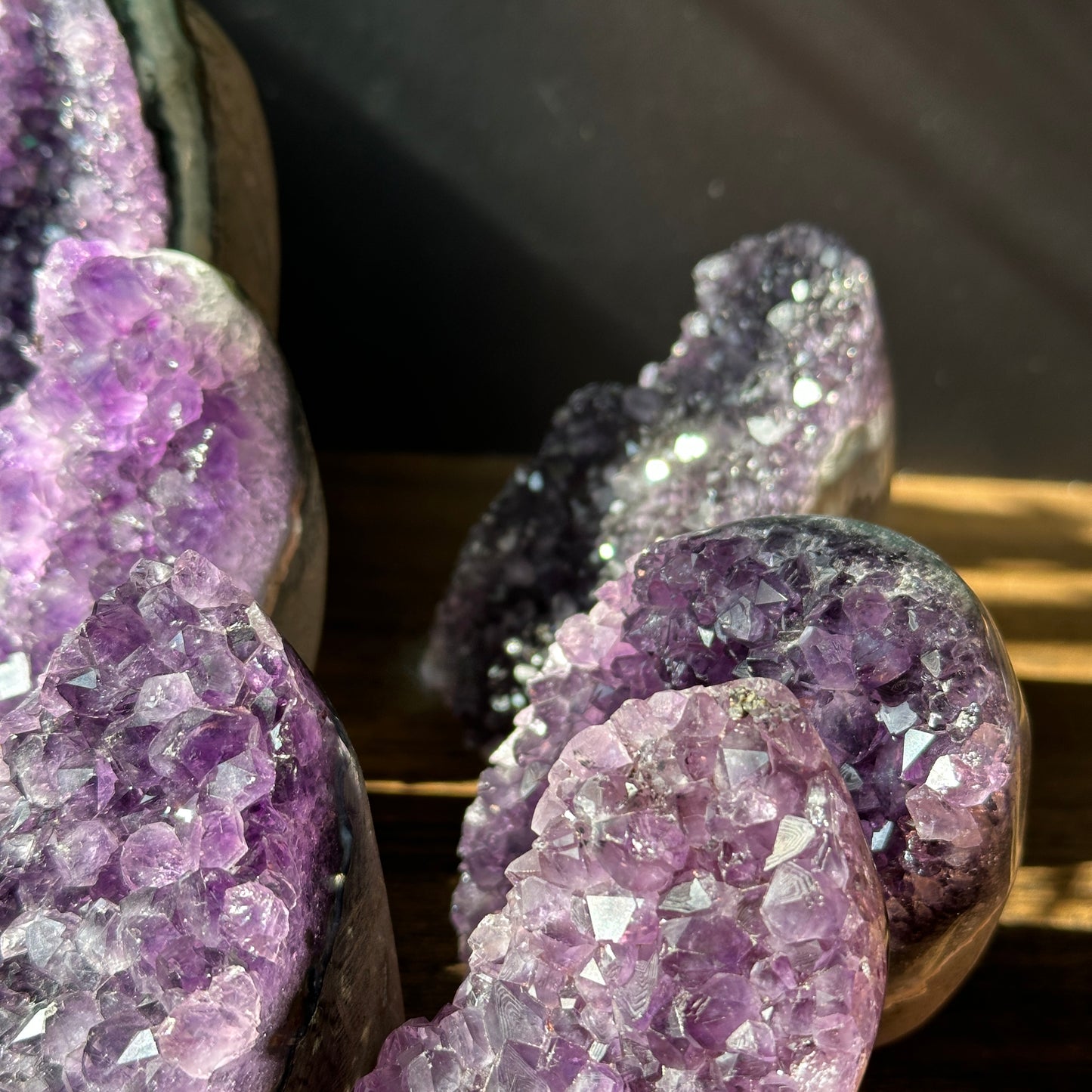 Brazilian Amethyst Crystal Cluster Natural Display Stone Random Selection by Weight