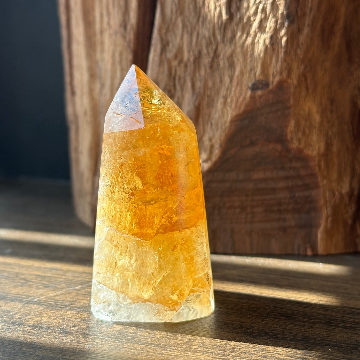 Natural Yellow Quartz Point Mini Display Stone Random Selection