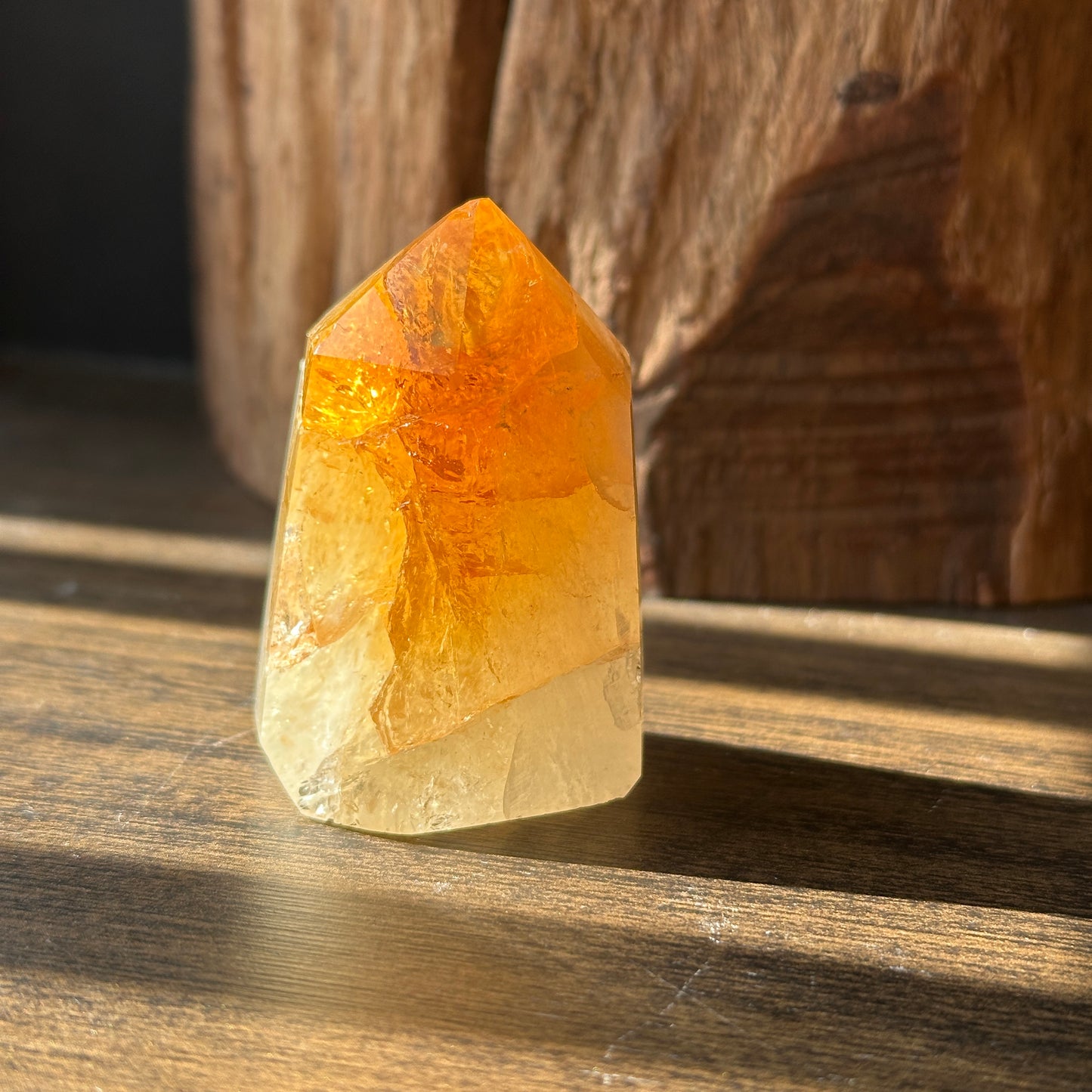 Natural Yellow Quartz Point Mini Display Stone Random Selection