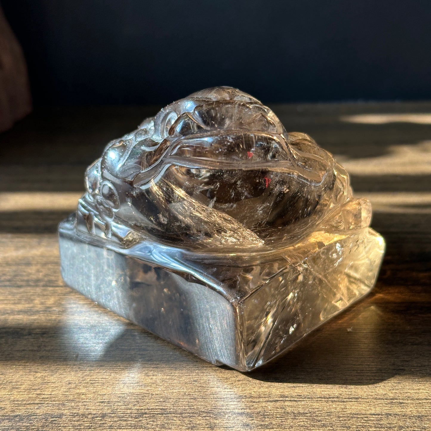 Natural Quartz Dragon Turtle and Toad Carving Display Stones One of a Kind