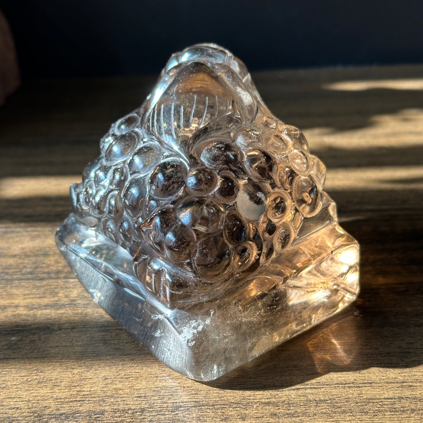 Natural Quartz Dragon Turtle and Toad Carving Display Stones One of a Kind