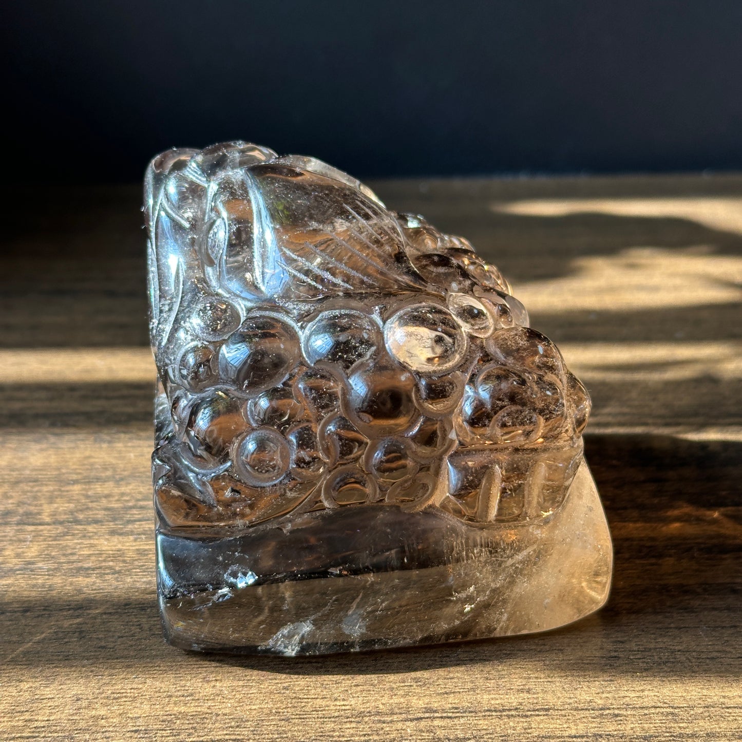 Natural Quartz Dragon Turtle and Toad Carving Display Stones One of a Kind