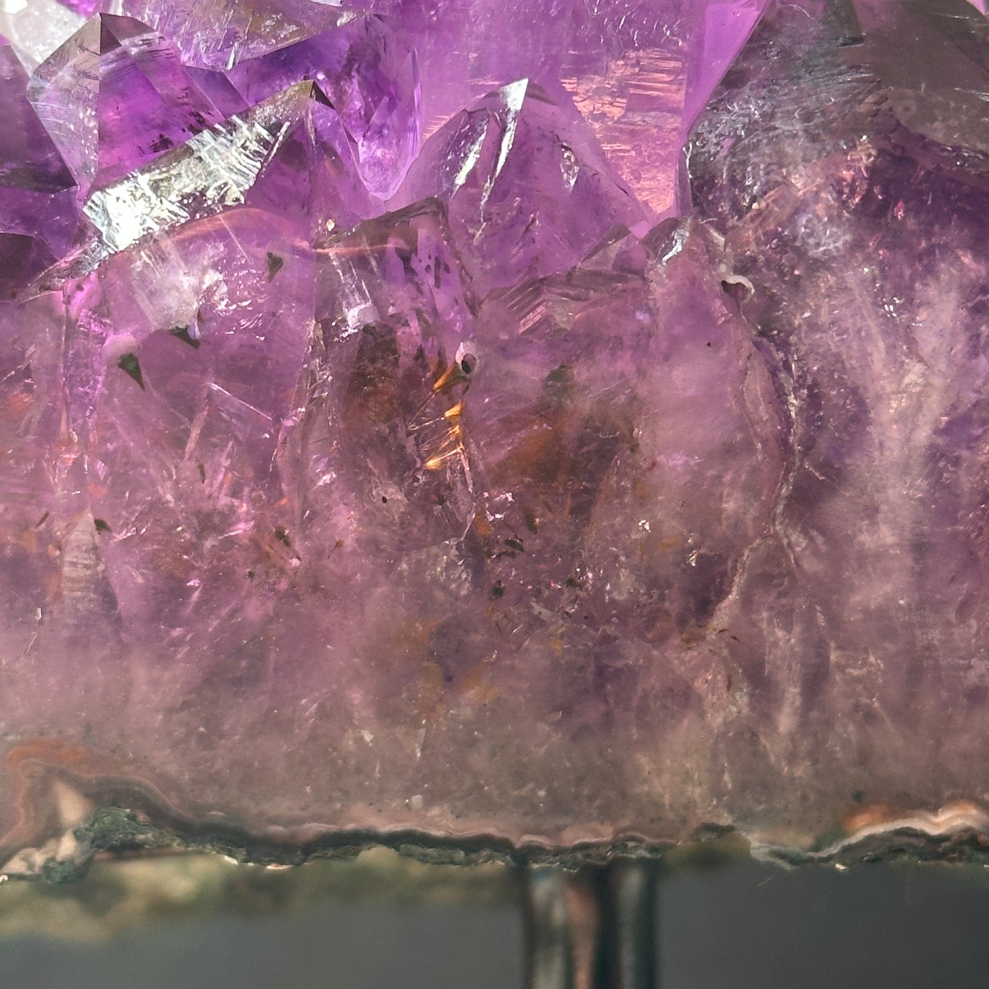 Premium Uruguayan Amethyst & Calcite Coexistence Display Stone | One of a Kind 10kg）
