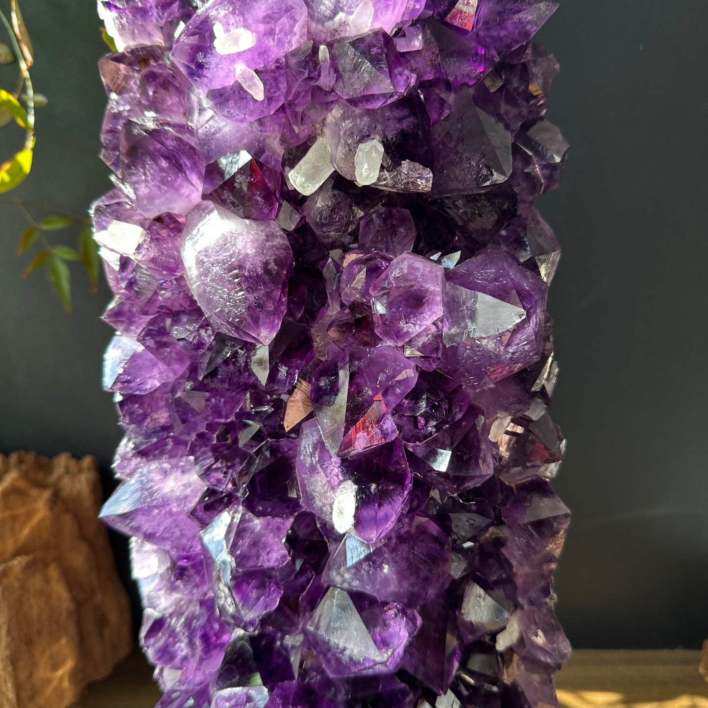 Premium Uruguayan Amethyst & Calcite Coexistence Display Stone | One of a Kind 10kg）