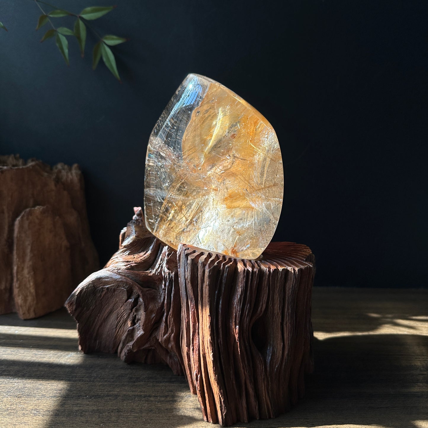 Natural Rutilated Quartz Rough Crystal Large Raw Specimen Display Stone One of a Kind