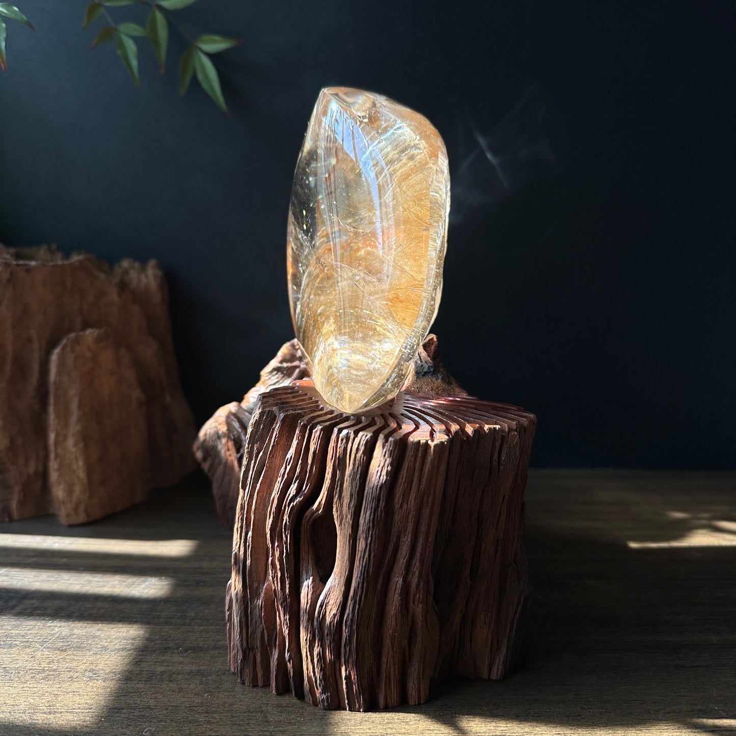 Natural Rutilated Quartz Rough Crystal Large Raw Specimen Display Stone One of a Kind