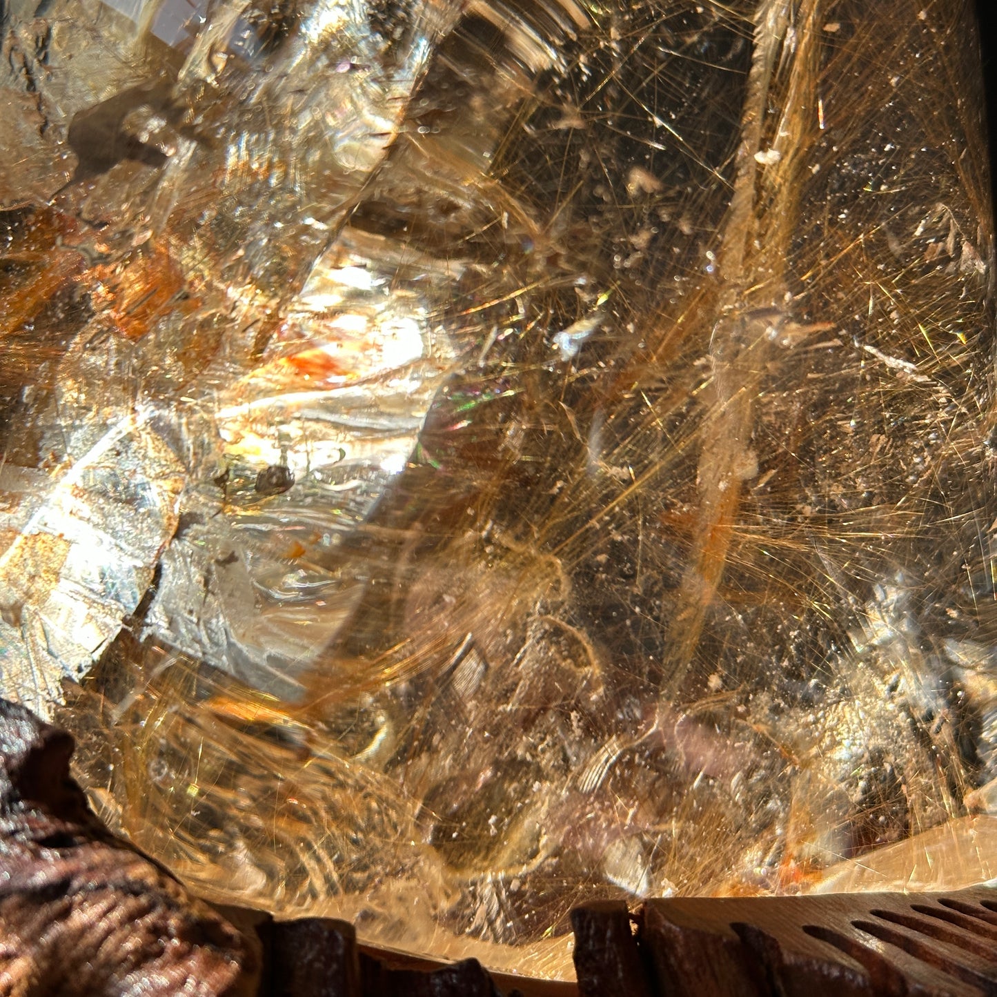 Natural Rutilated Quartz Rough Crystal Large Raw Specimen Display Stone One of a Kind