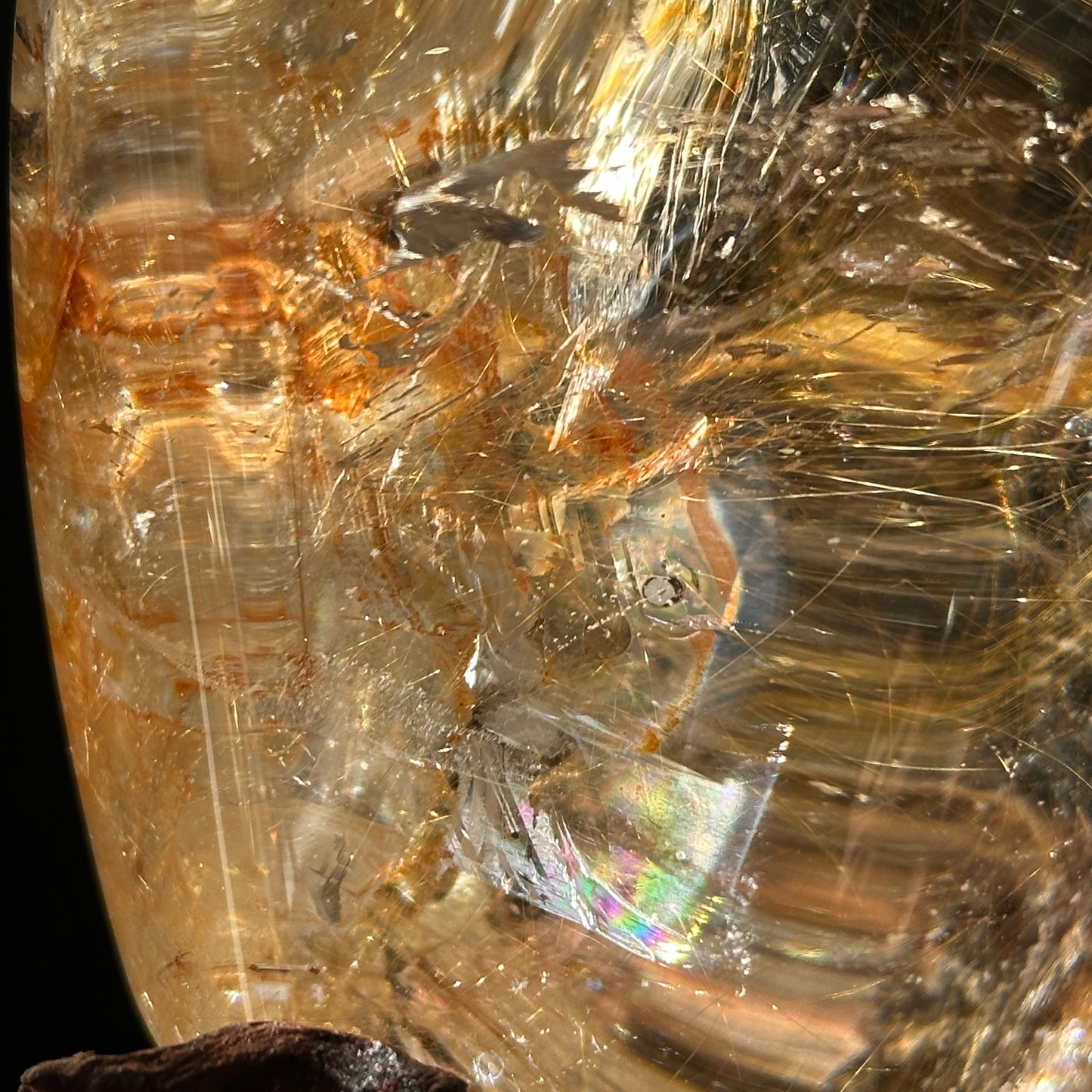 Natural Rutilated Quartz Rough Crystal Large Raw Specimen Display Stone One of a Kind