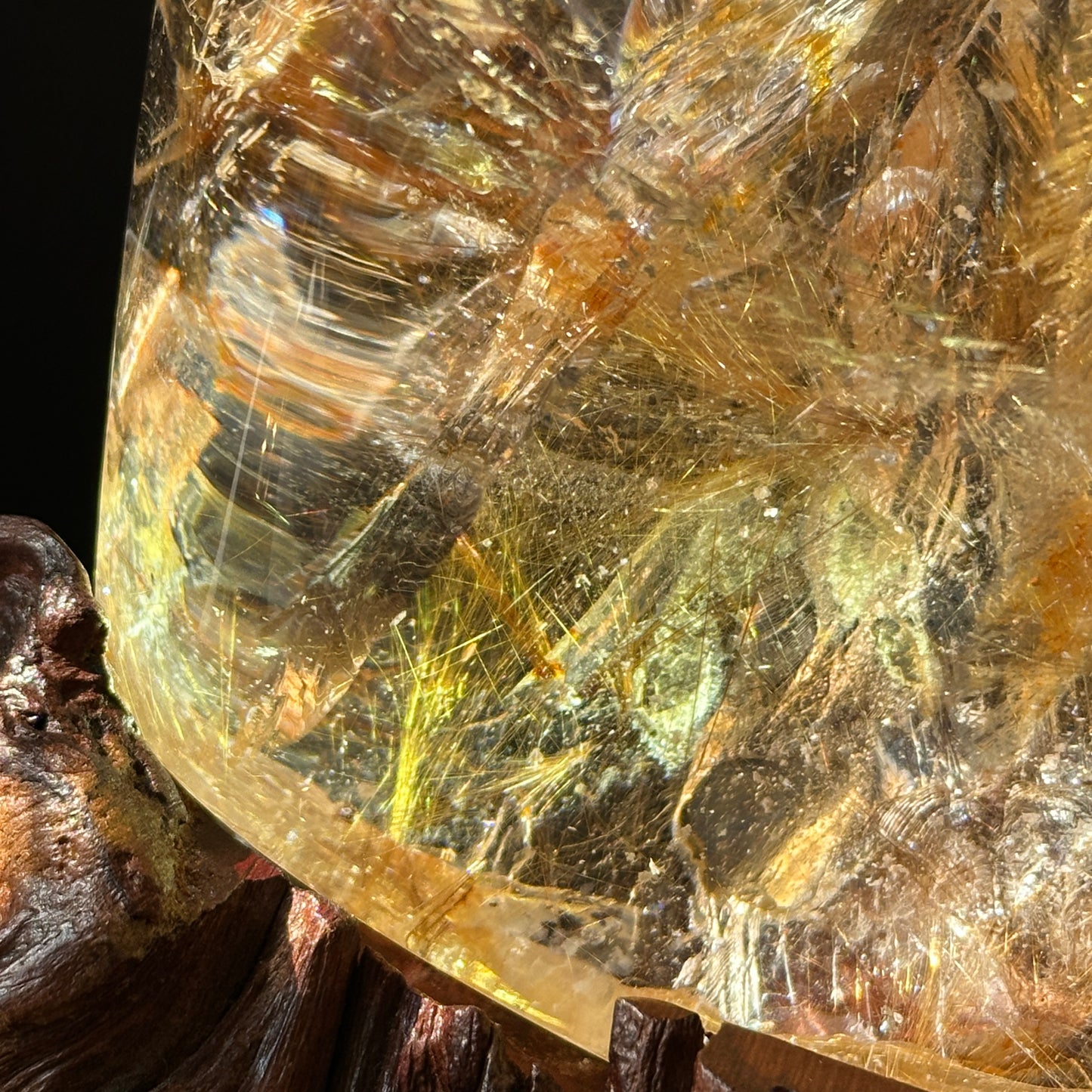 Natural Rutilated Quartz Rough Crystal Large Raw Specimen Display Stone One of a Kind