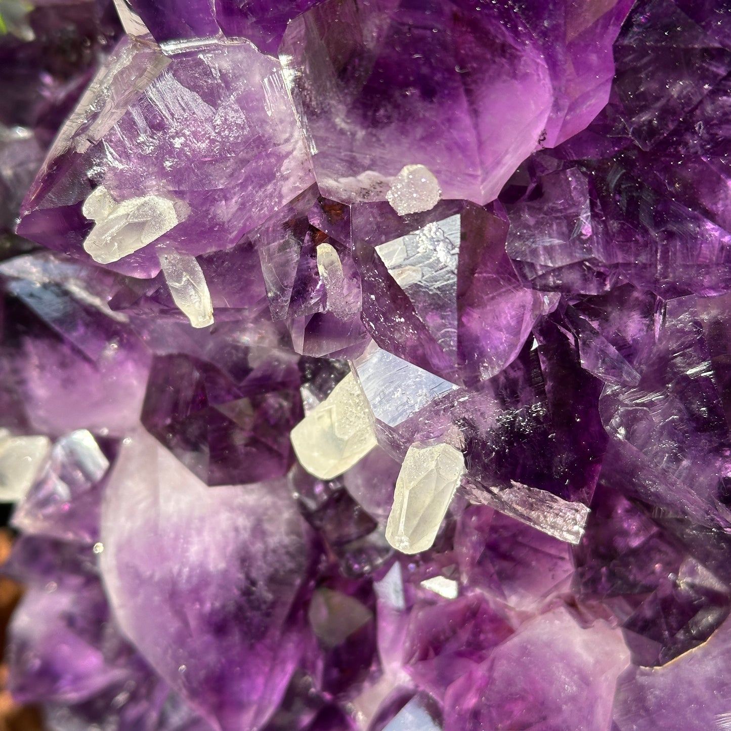 Premium Uruguayan Amethyst & Calcite Coexistence Display Stone | One of a Kind 10kg）