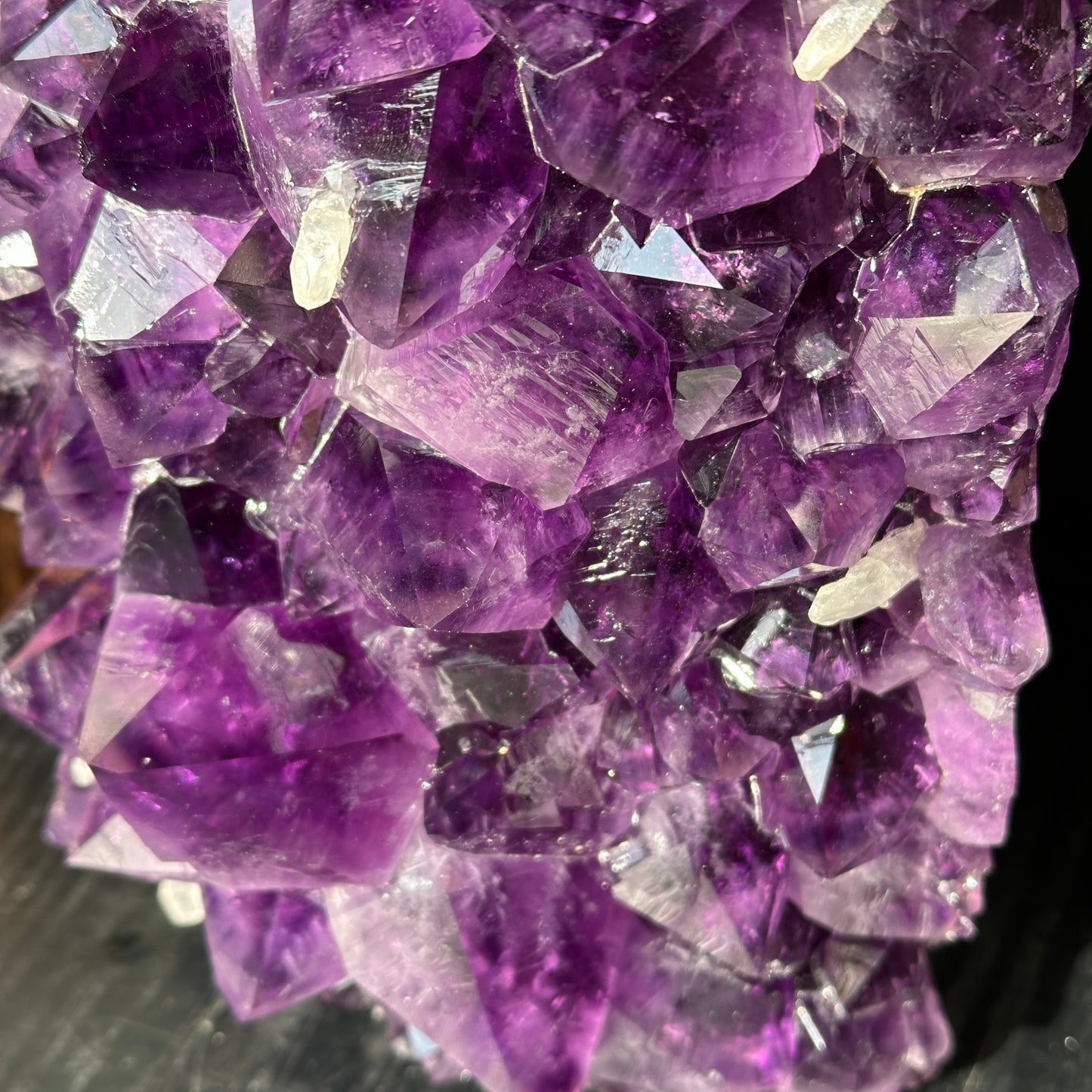 Premium Uruguayan Amethyst & Calcite Coexistence Display Stone | One of a Kind 10kg）