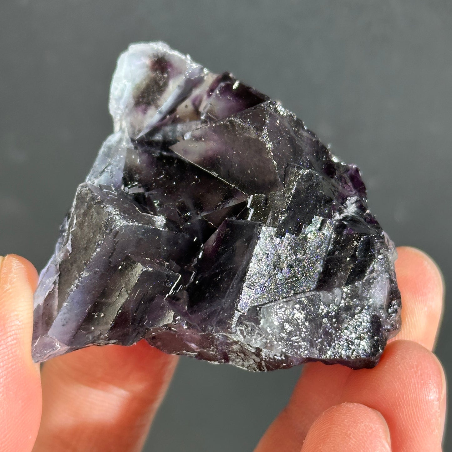 Natural Blue Fluorite Mineral Specimen Crystal Rough Stone Collection Pieces