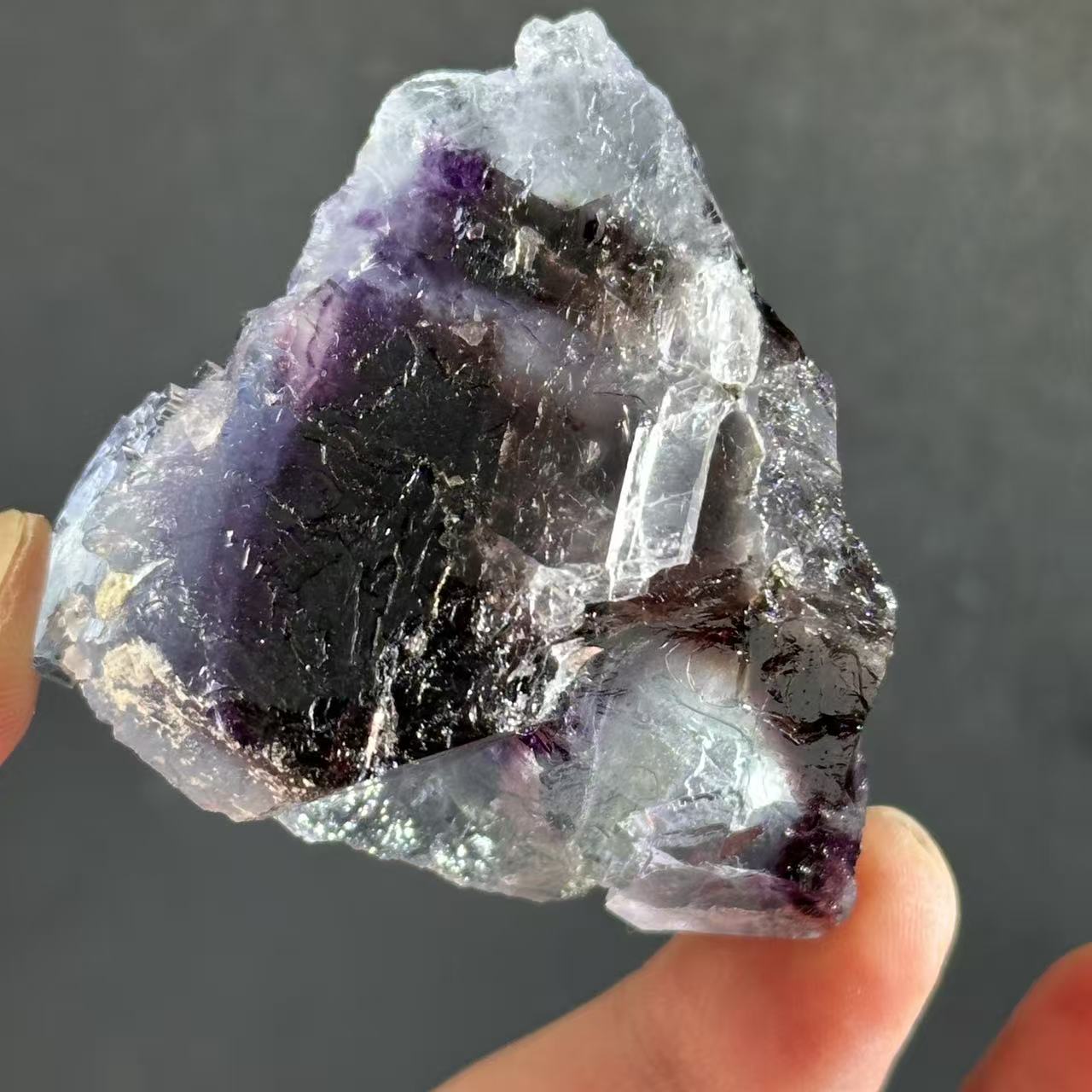 Natural Blue Fluorite Mineral Specimen Crystal Rough Stone Collection Pieces