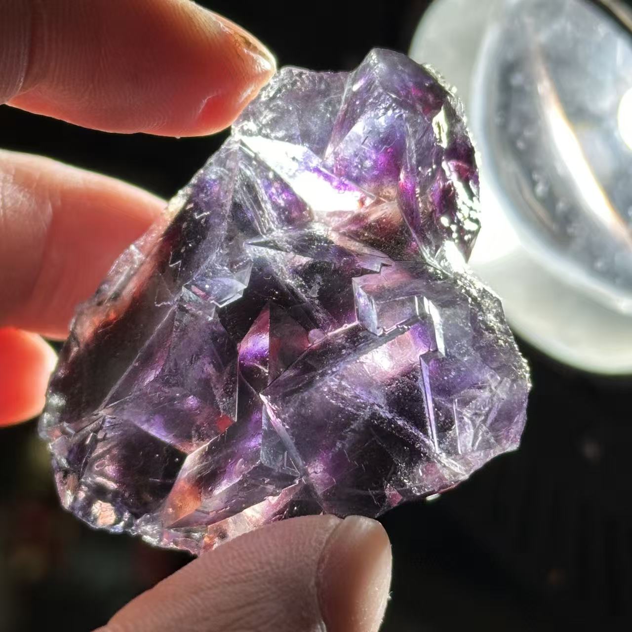 Natural Blue Fluorite Mineral Specimen Crystal Rough Stone Collection Pieces