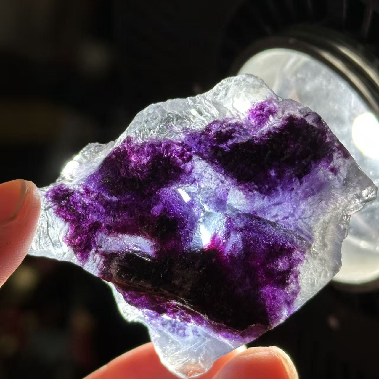 Natural Blue Fluorite Mineral Specimen Crystal Rough Stone Collection Pieces