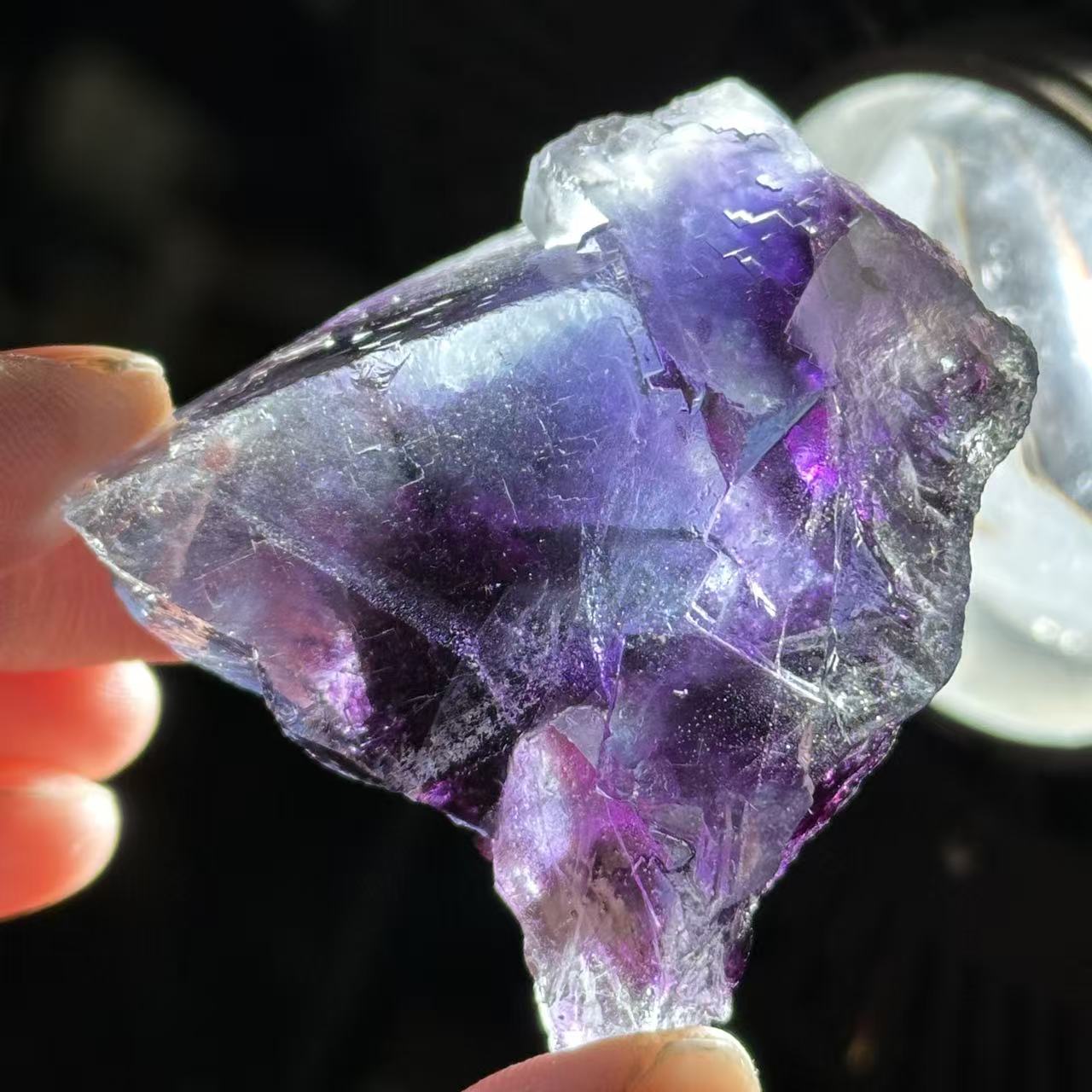 Natural Blue Fluorite Mineral Specimen Crystal Rough Stone Collection Pieces