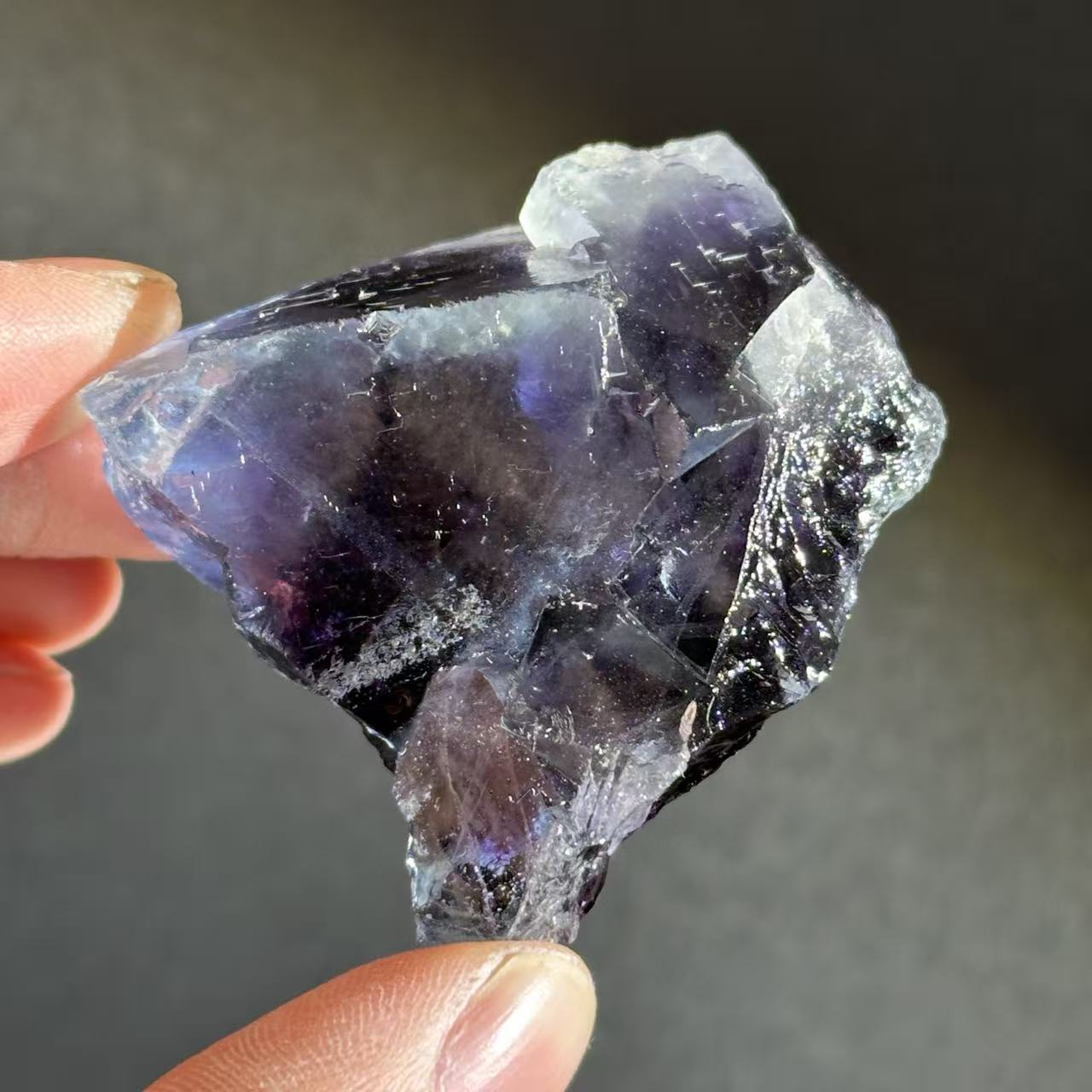 Natural Blue Fluorite Mineral Specimen Crystal Rough Stone Collection Pieces