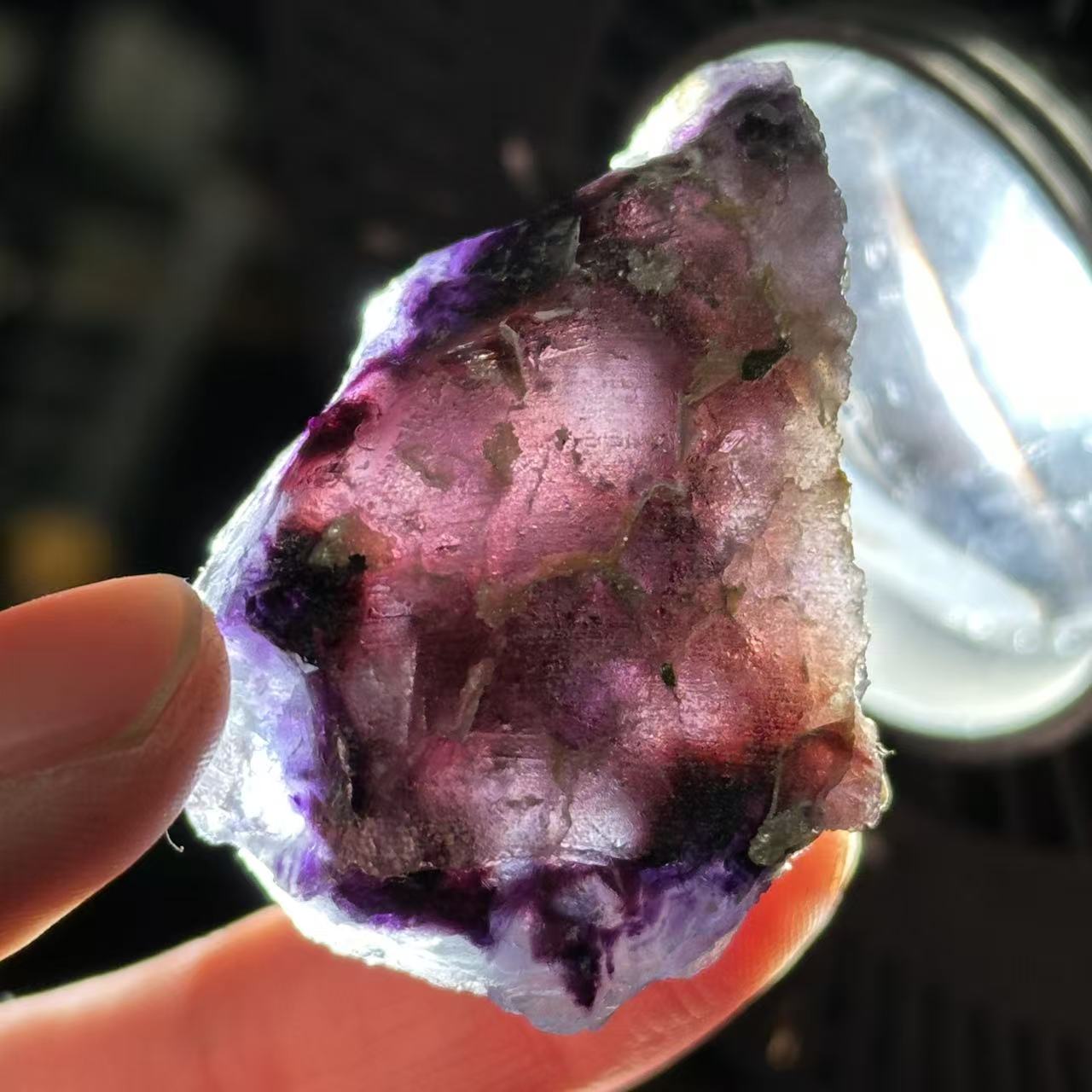 Natural Blue Fluorite Mineral Specimen Crystal Rough Stone Collection Pieces