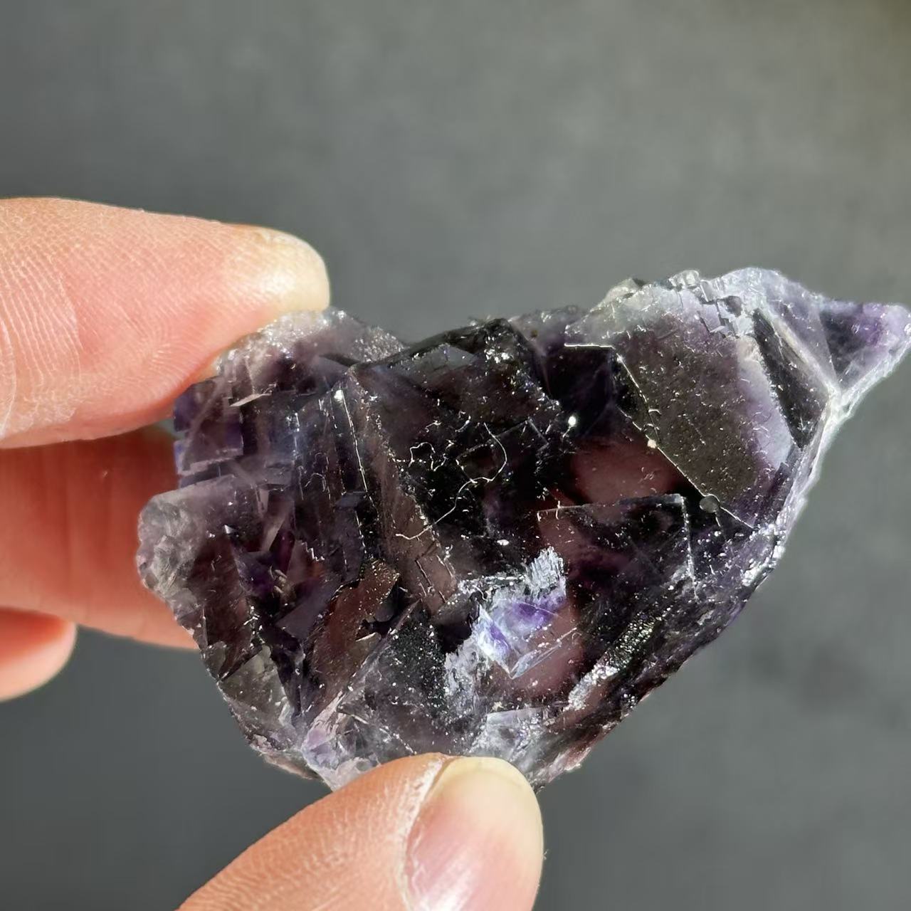 Natural Blue Fluorite Mineral Specimen Crystal Rough Stone Collection Pieces