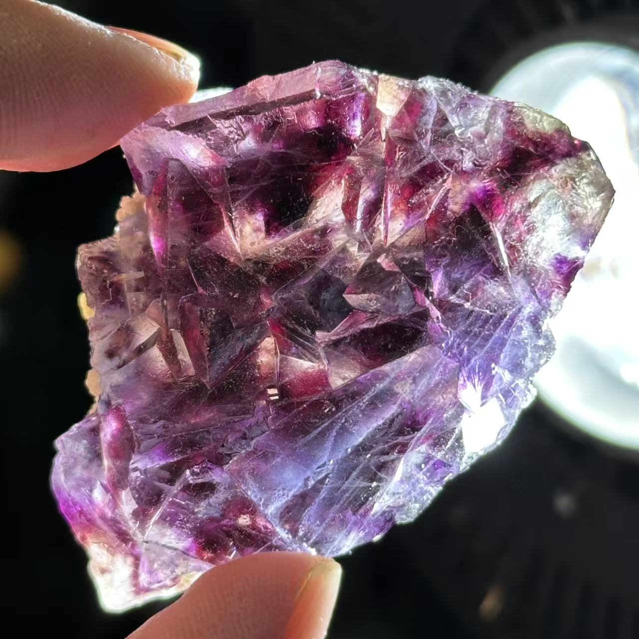 Natural Blue Fluorite Mineral Specimen Crystal Rough Stone Collection Pieces