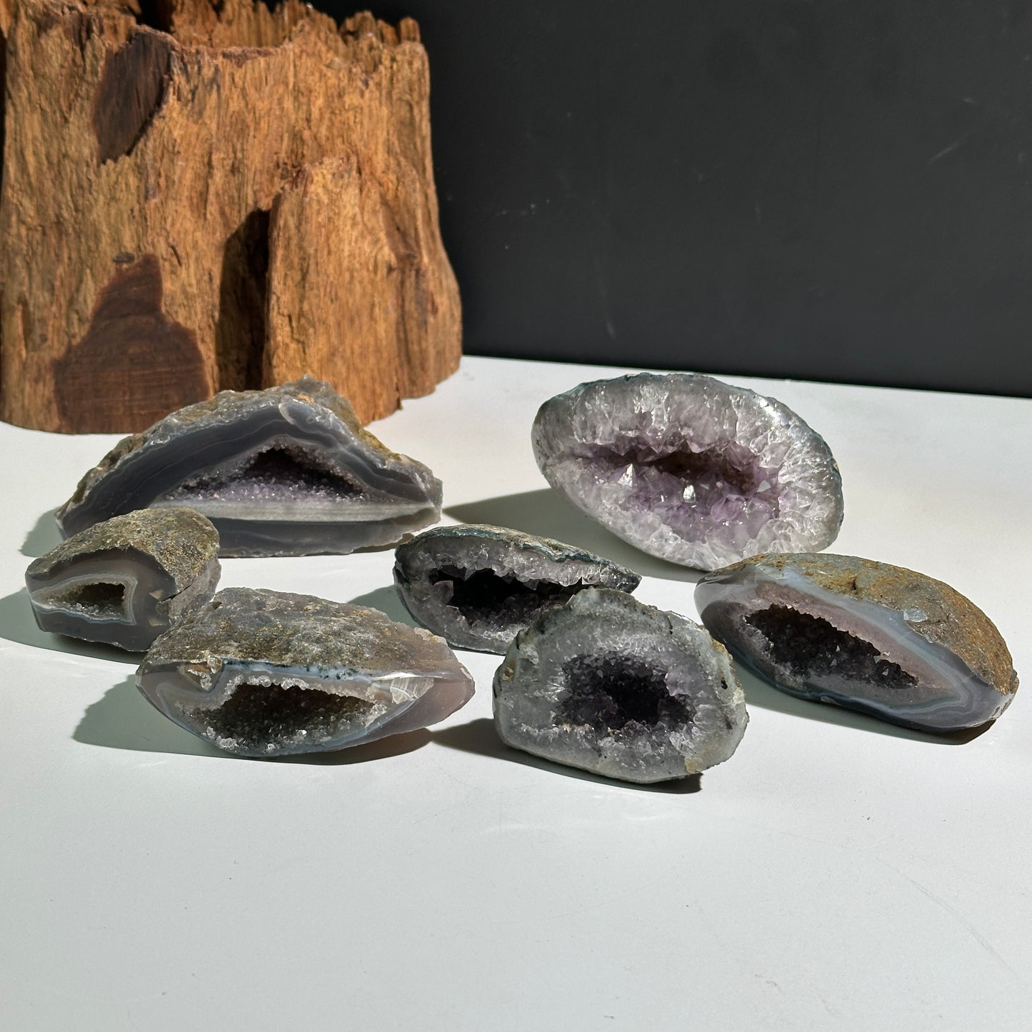 Natural Amethyst Crystal Cluster Small Raw Amethyst Specimen Display Piece