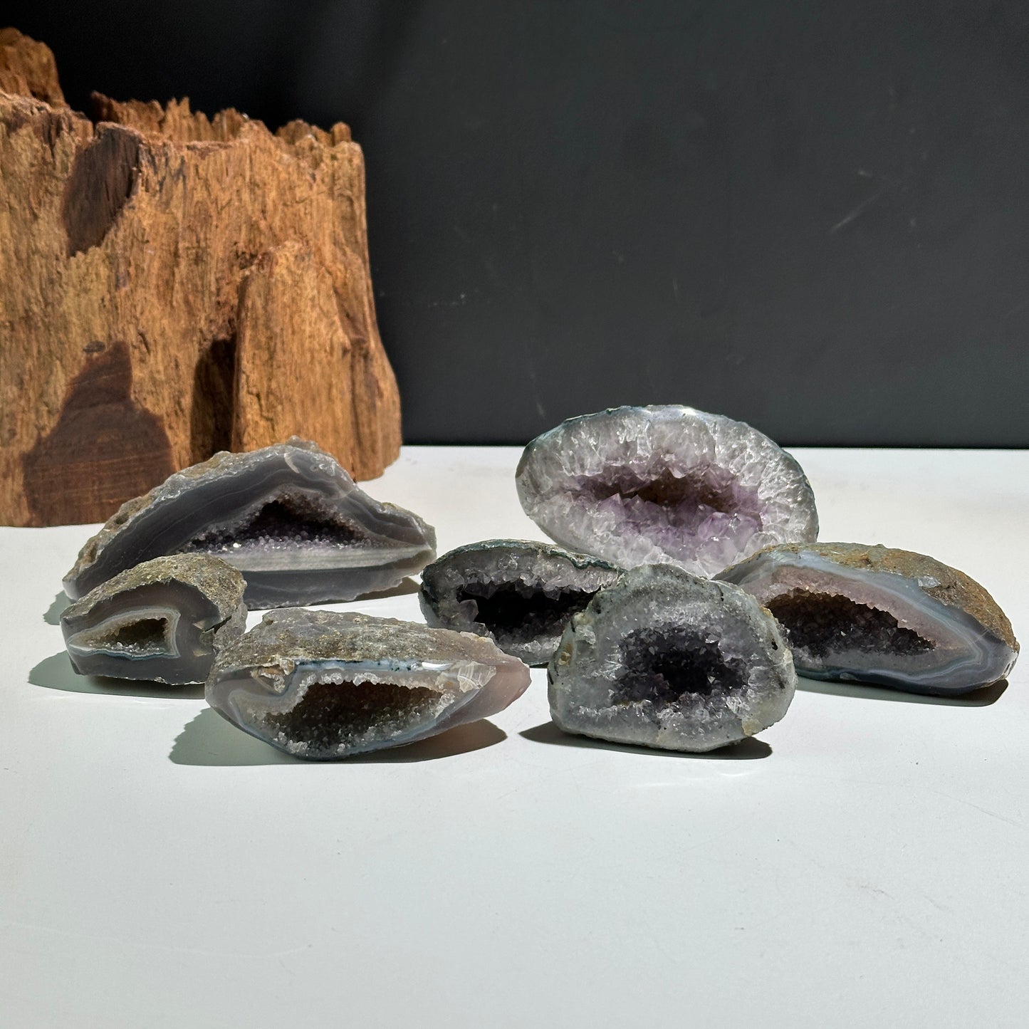 Natural Amethyst Crystal Cluster Small Raw Amethyst Specimen Display Piece