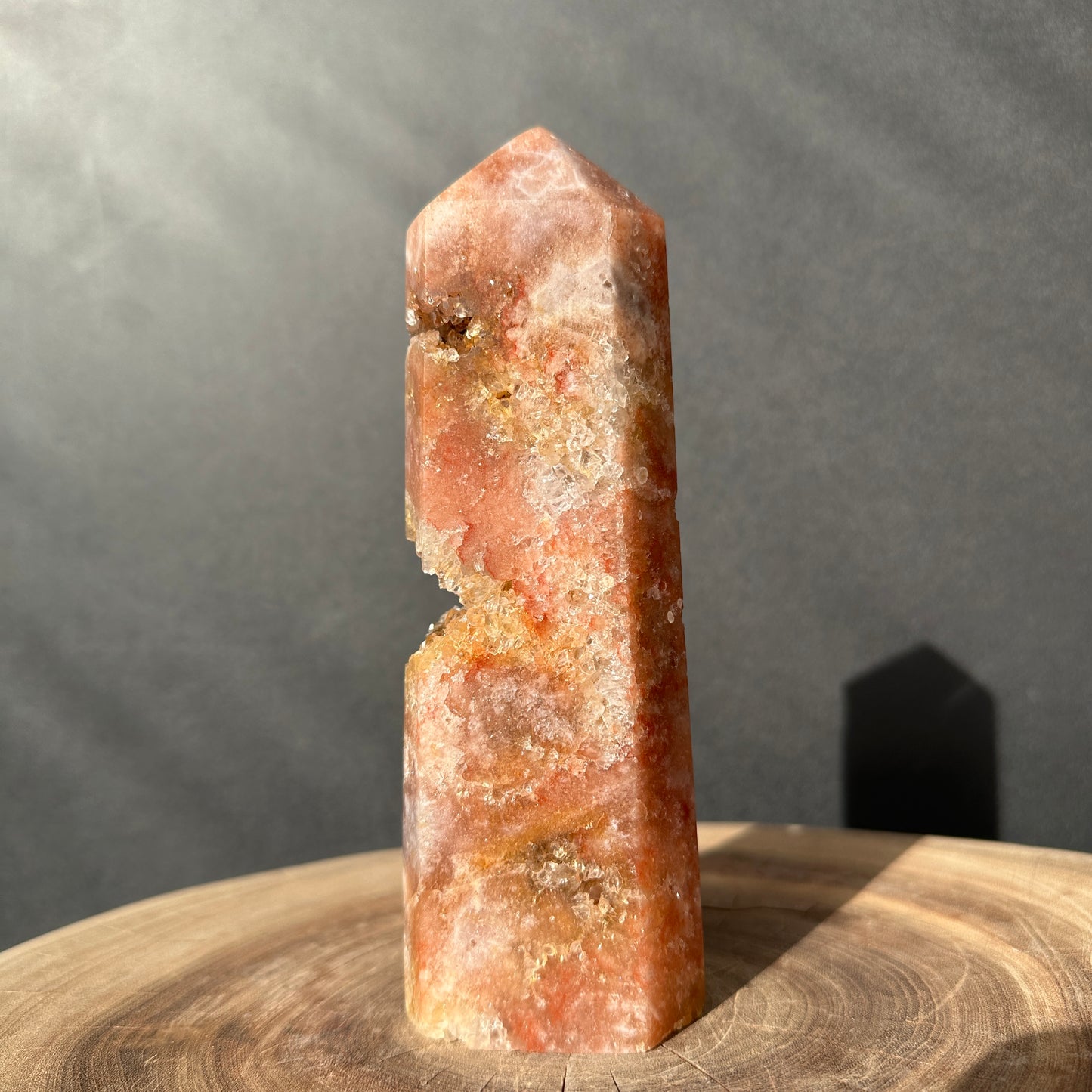 Natural Brazilian Pink Amethyst Druzy Tower – One of a Kind