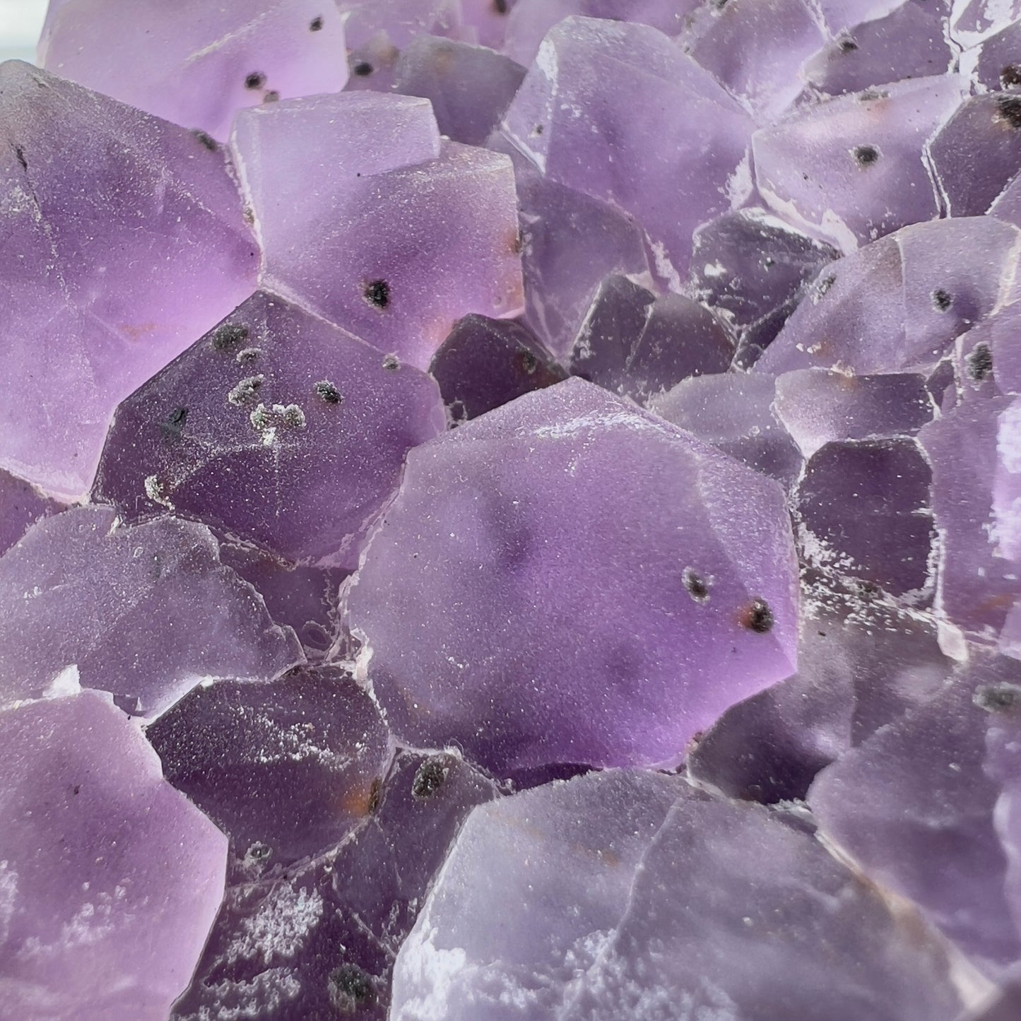 Raw Amethyst Cluster with Calcite, Sugar Amethyst Druzy Specimen, Purple Crystal Decor, Healing Stone, Exact Brazilian Crystal 2.79lb