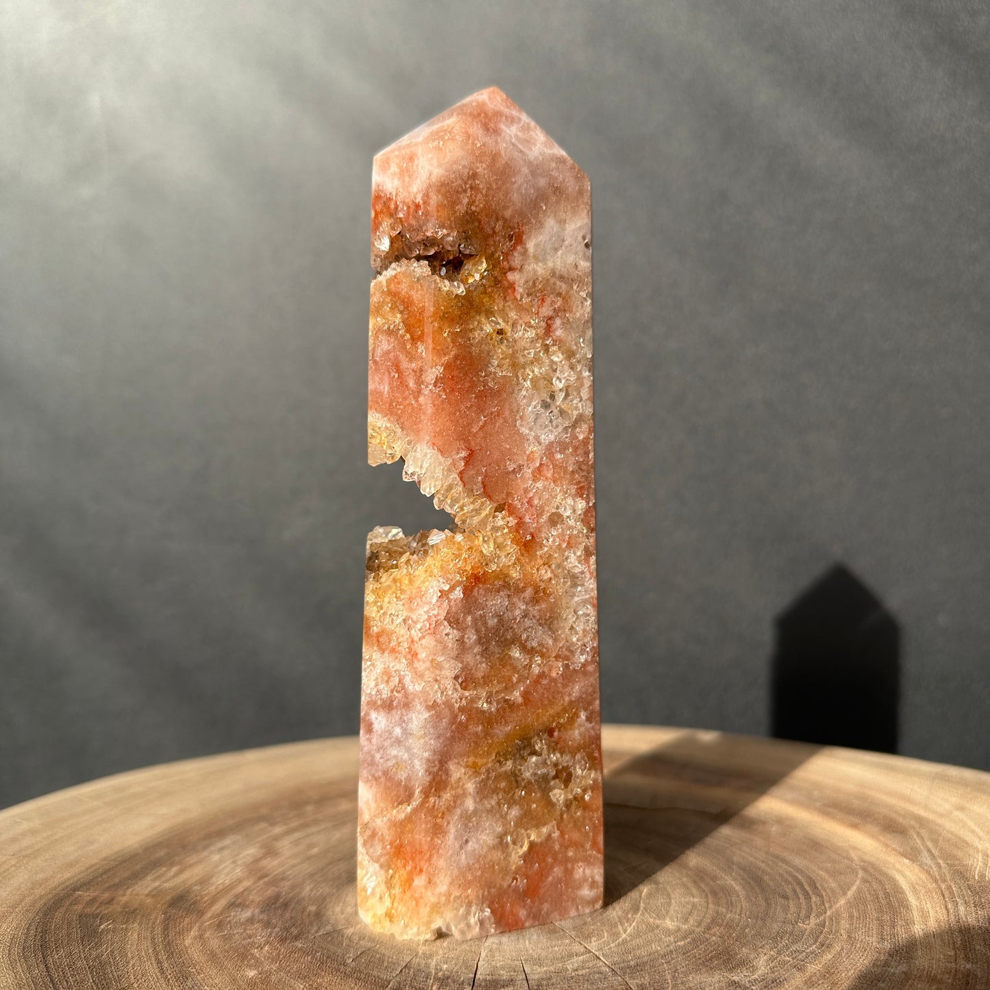 Natural Brazilian Pink Amethyst Druzy Tower – One of a Kind